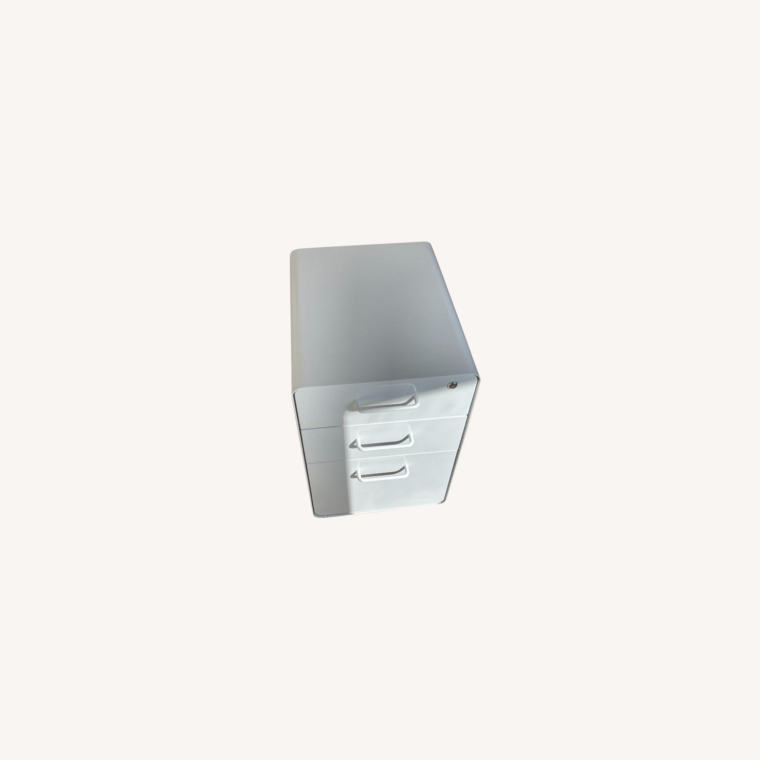 Poppin White 3Drawer File AptDeco