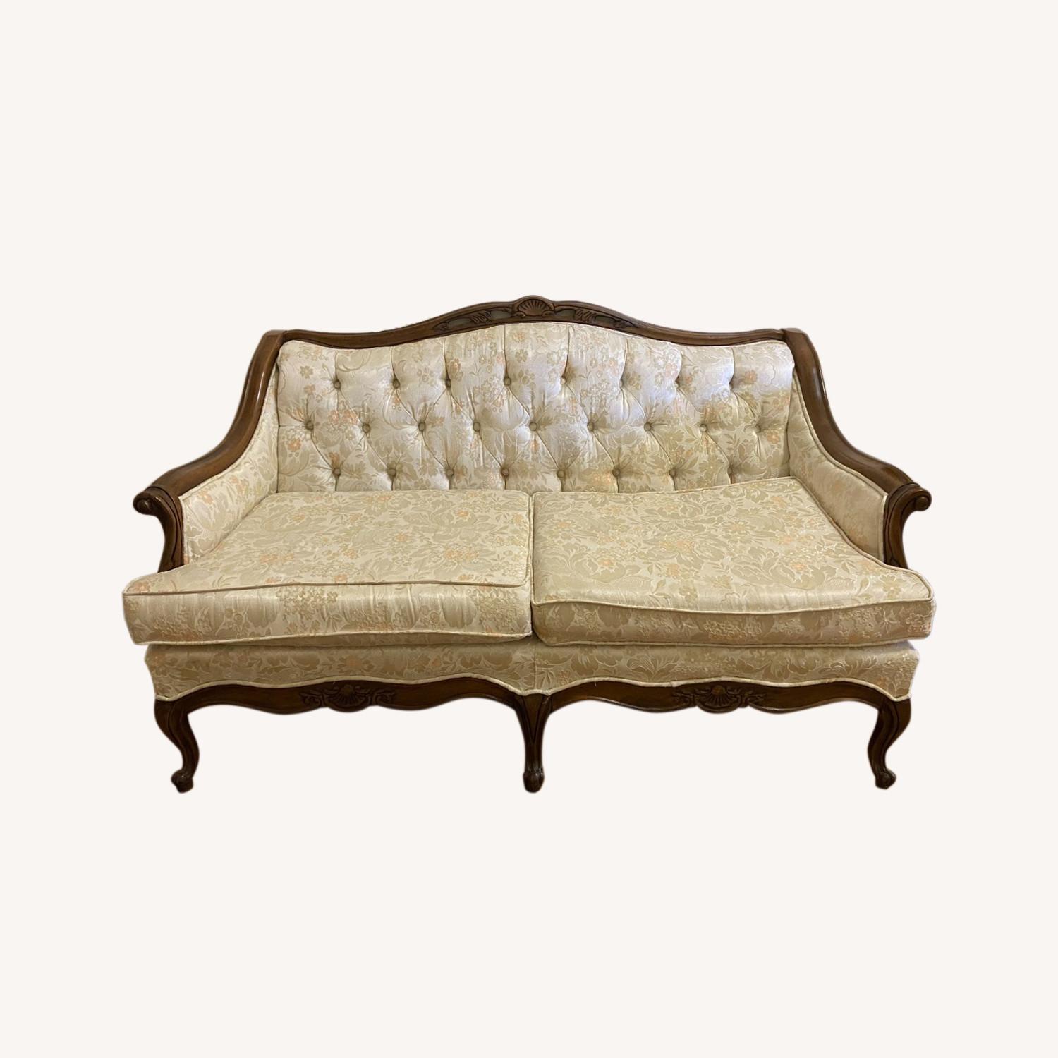 Vintage Victorian Loveseat AptDeco