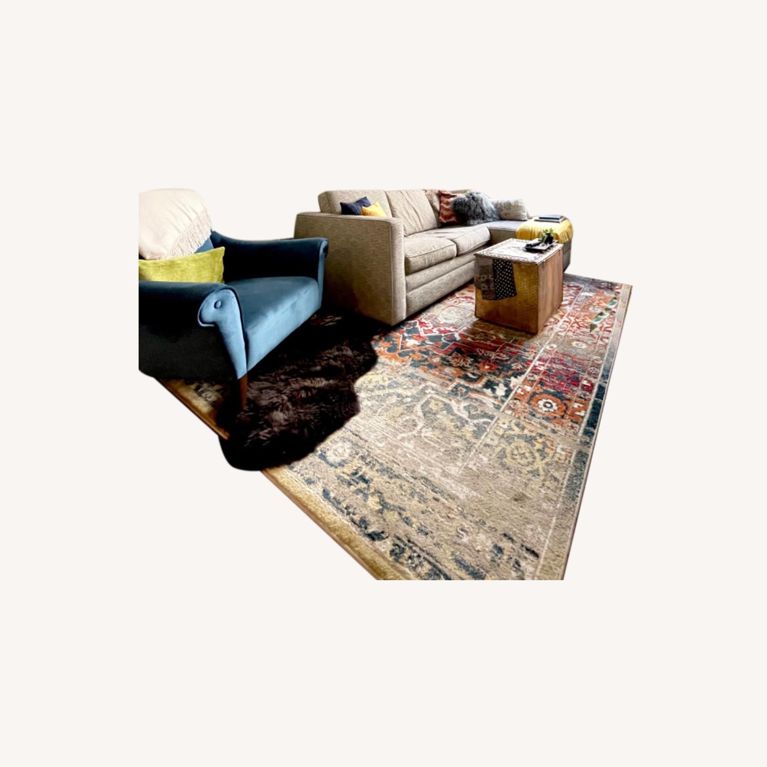 Wayfair Multicolor low profile Area Rug AptDeco