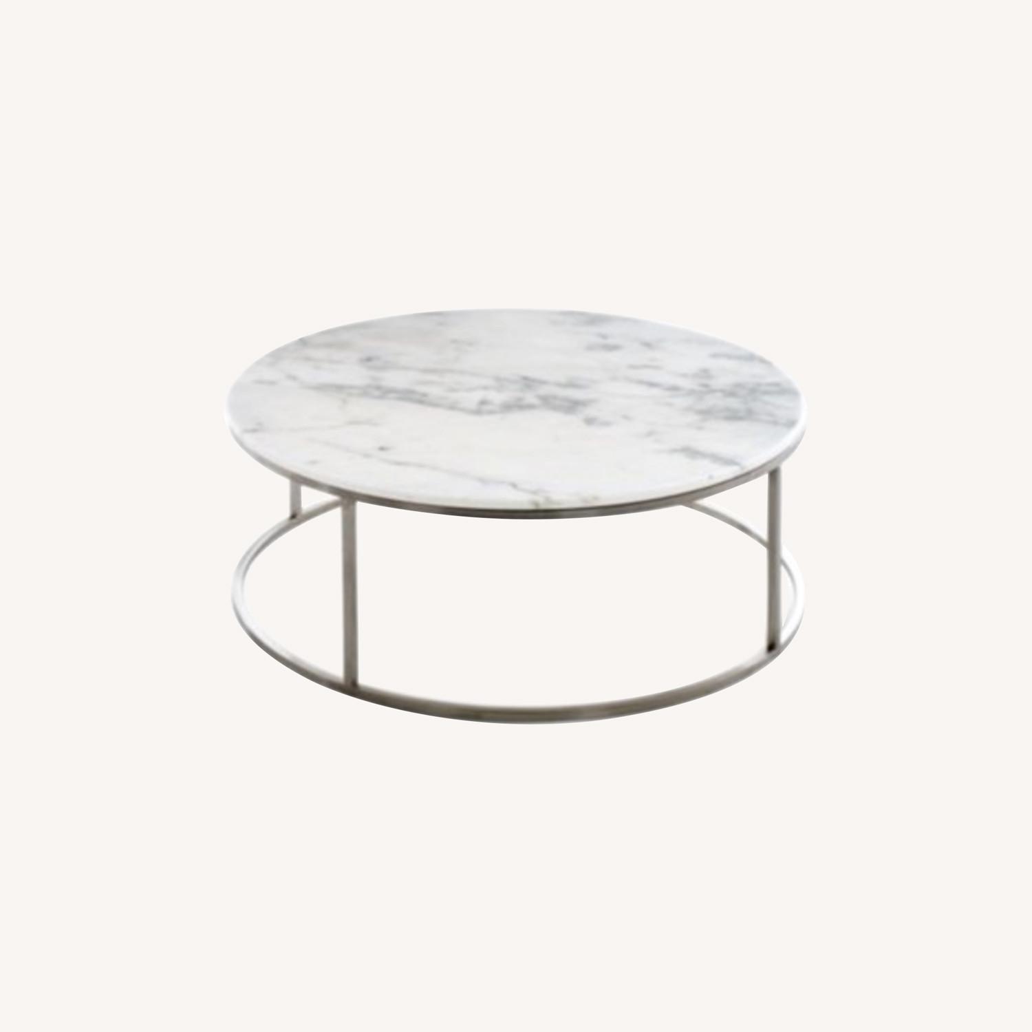 Design Within Reach Rubik 36 Round Marble Coffee Table AptDeco