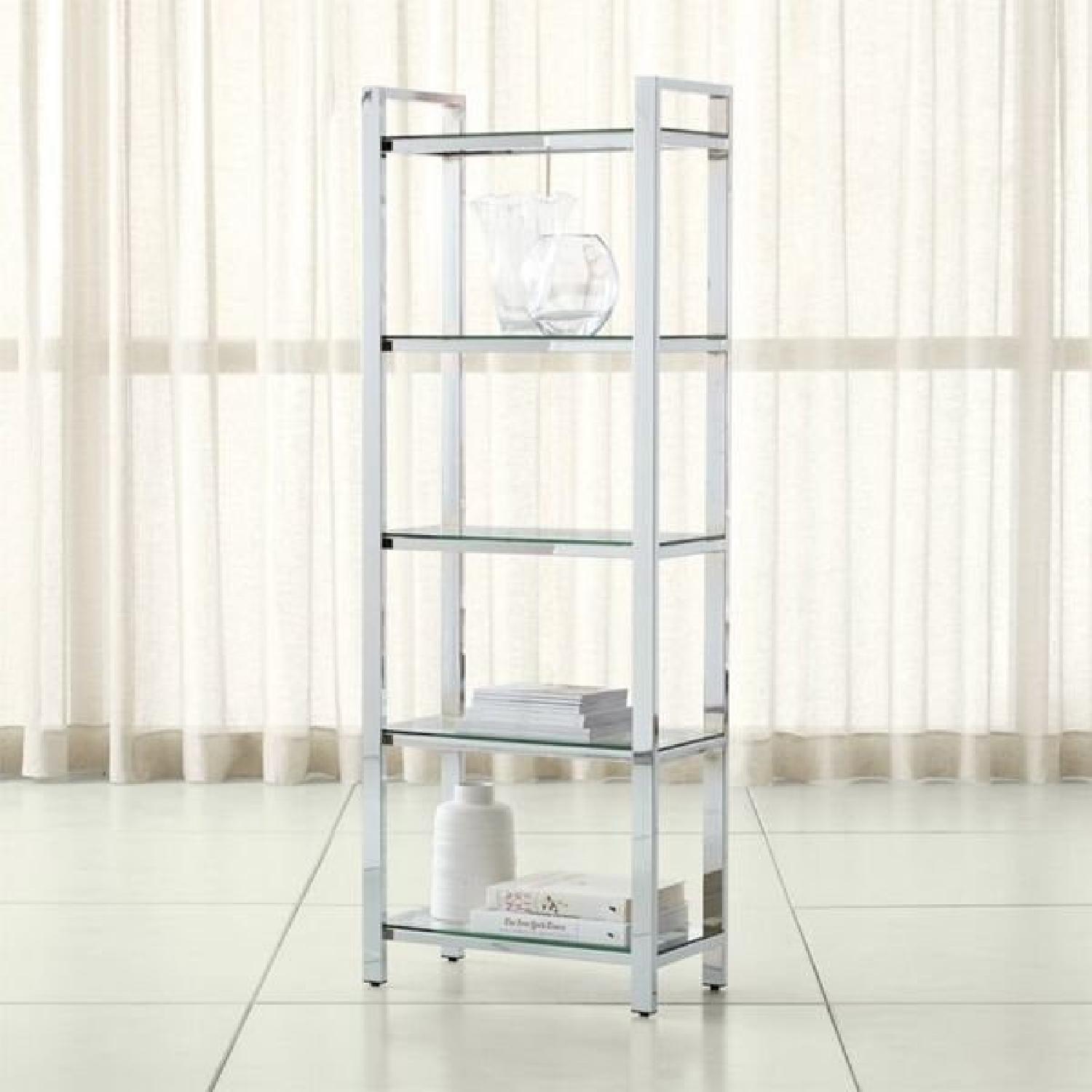 CB2 Pilsen Chrome Bookcase - image-3