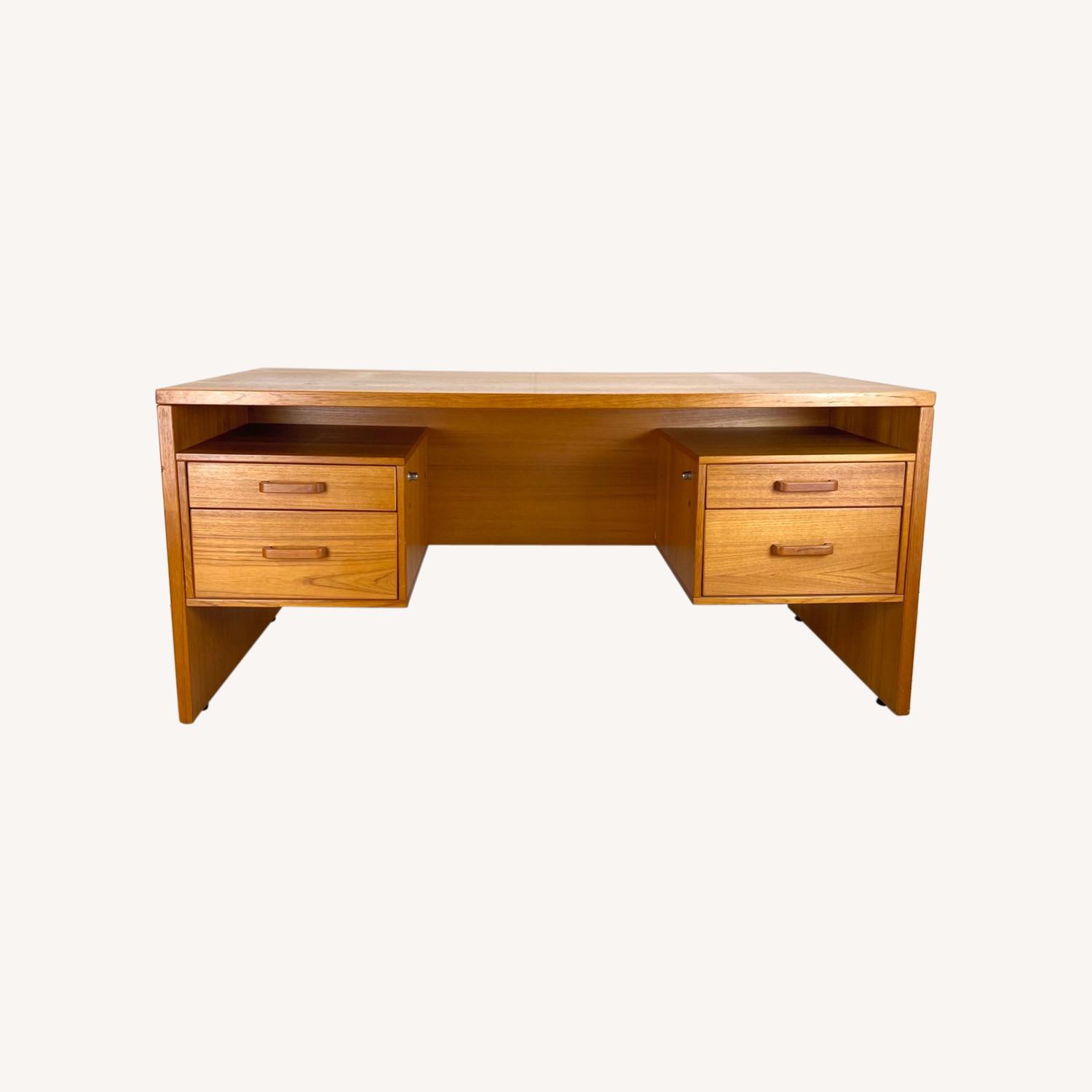 Scandinavian Modern Teak Writing Desk by Jesper - AptDeco