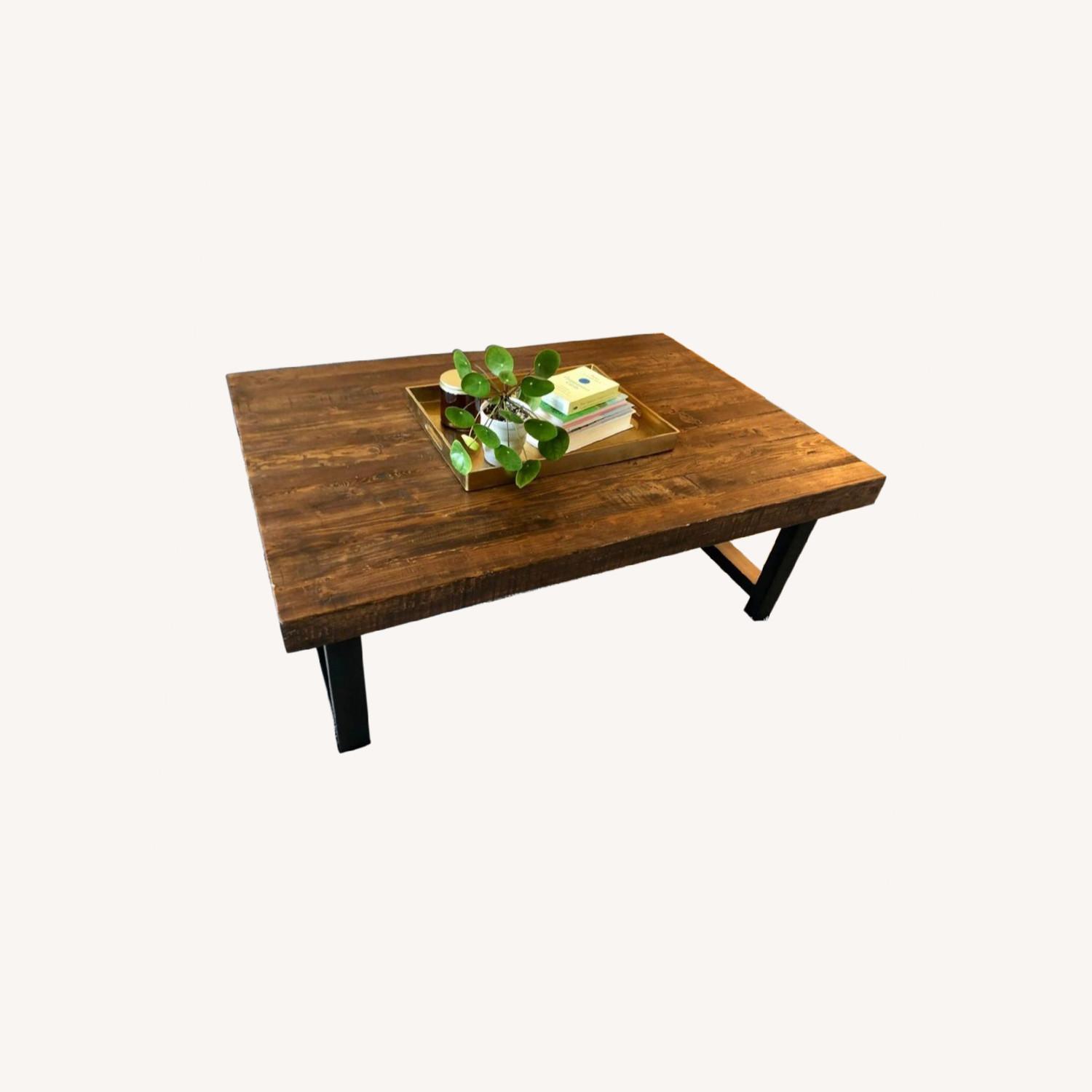 Pottery Barn Griffin Reclaimed Wood Coffee Table - image-0