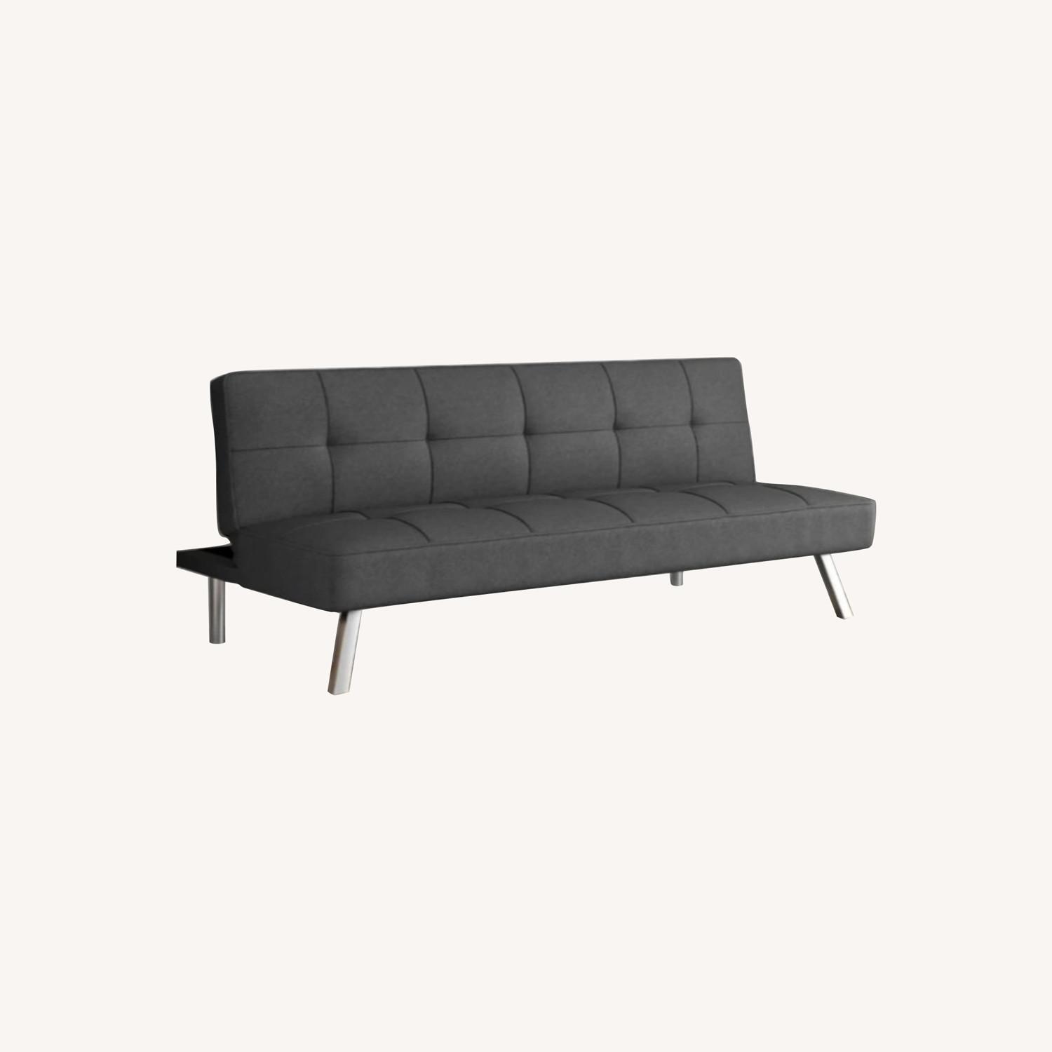 Twin 66.1'' Wide Tufted Back Convertible Sofa - image-0