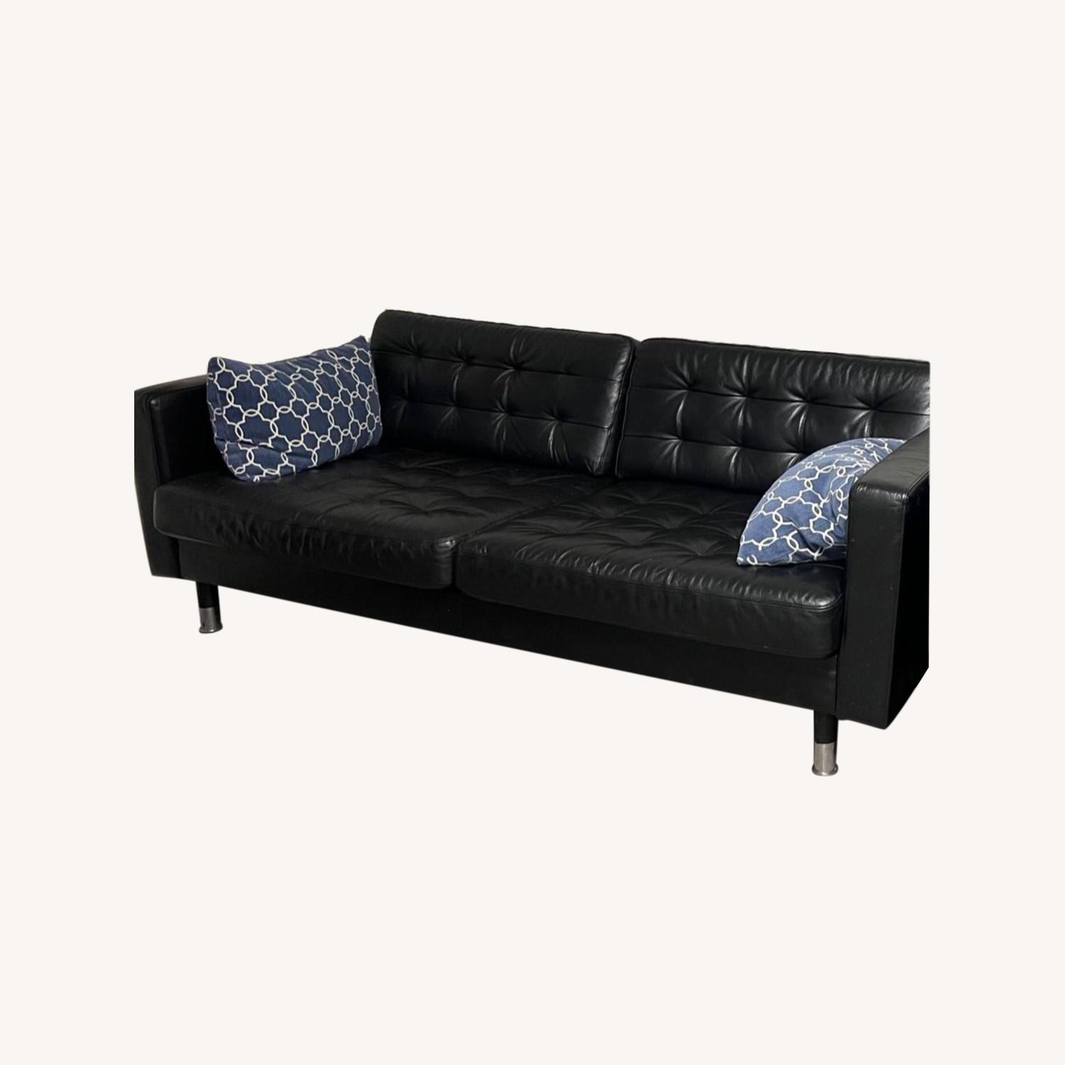 IKEA Leather Sofa - AptDeco