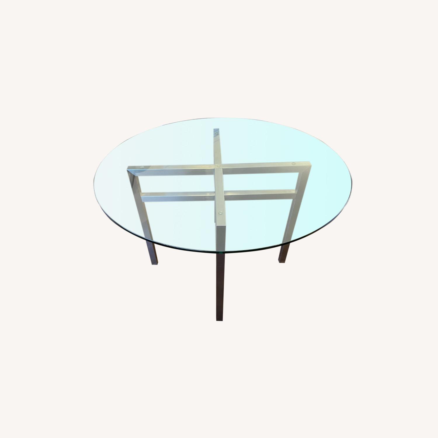 Room & Board Glass Dining Room Table - image-0