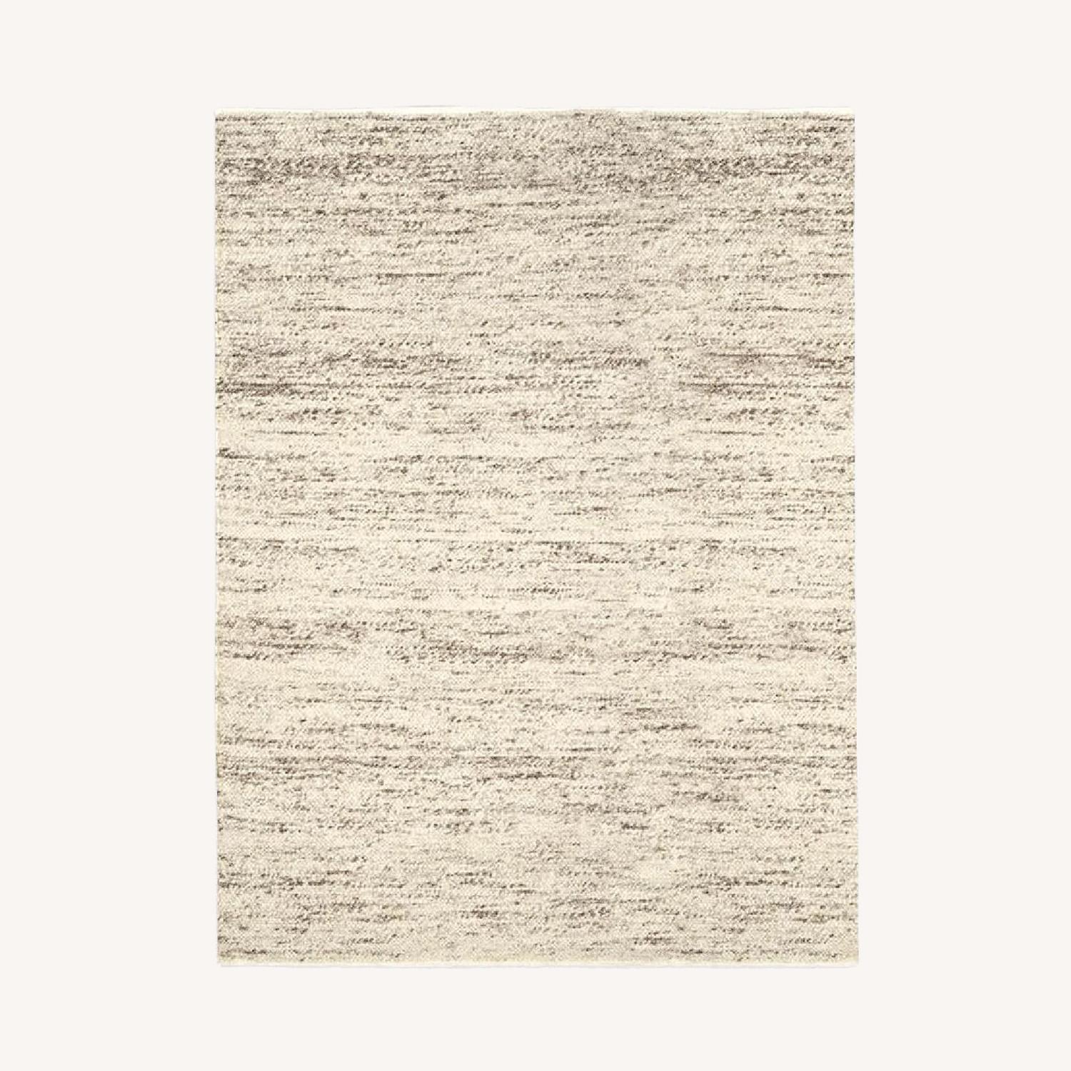 West Elm Wool Sweater Rug 8x10 in Oatmeal - AptDeco