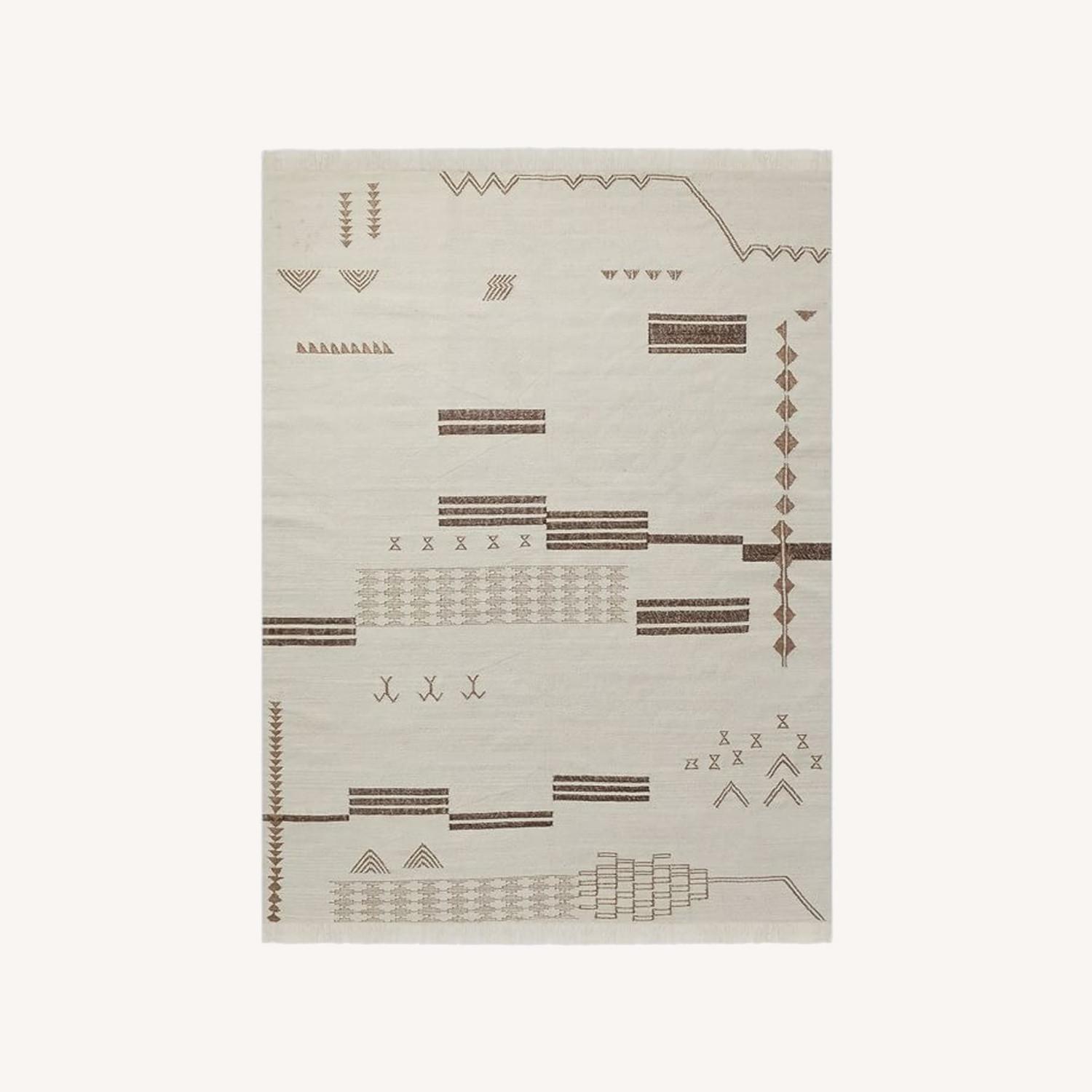 West Elm Array Glyphs Rug, 5x8, Neutral - image-0