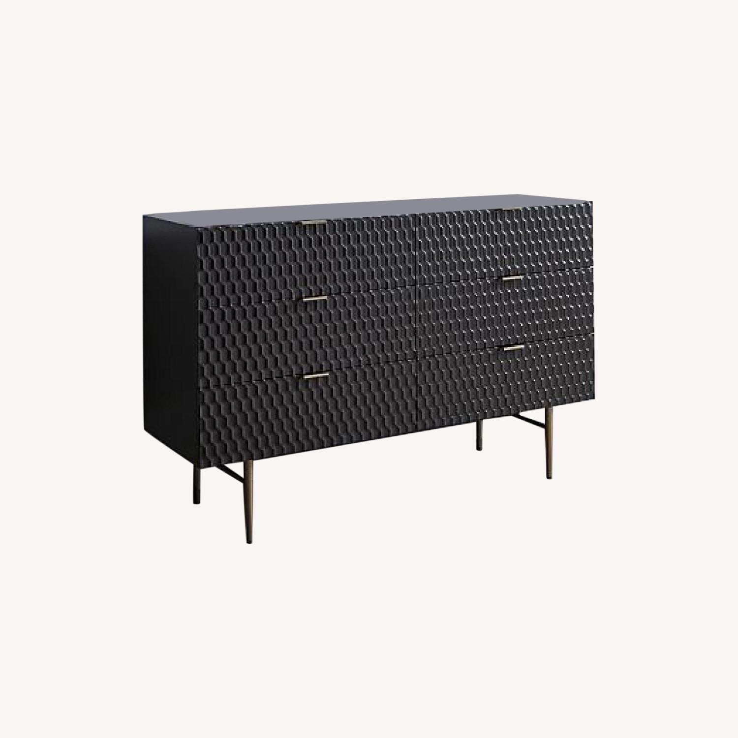 West Elm Audrey 6Drawer Dresser, Charcoal AptDeco