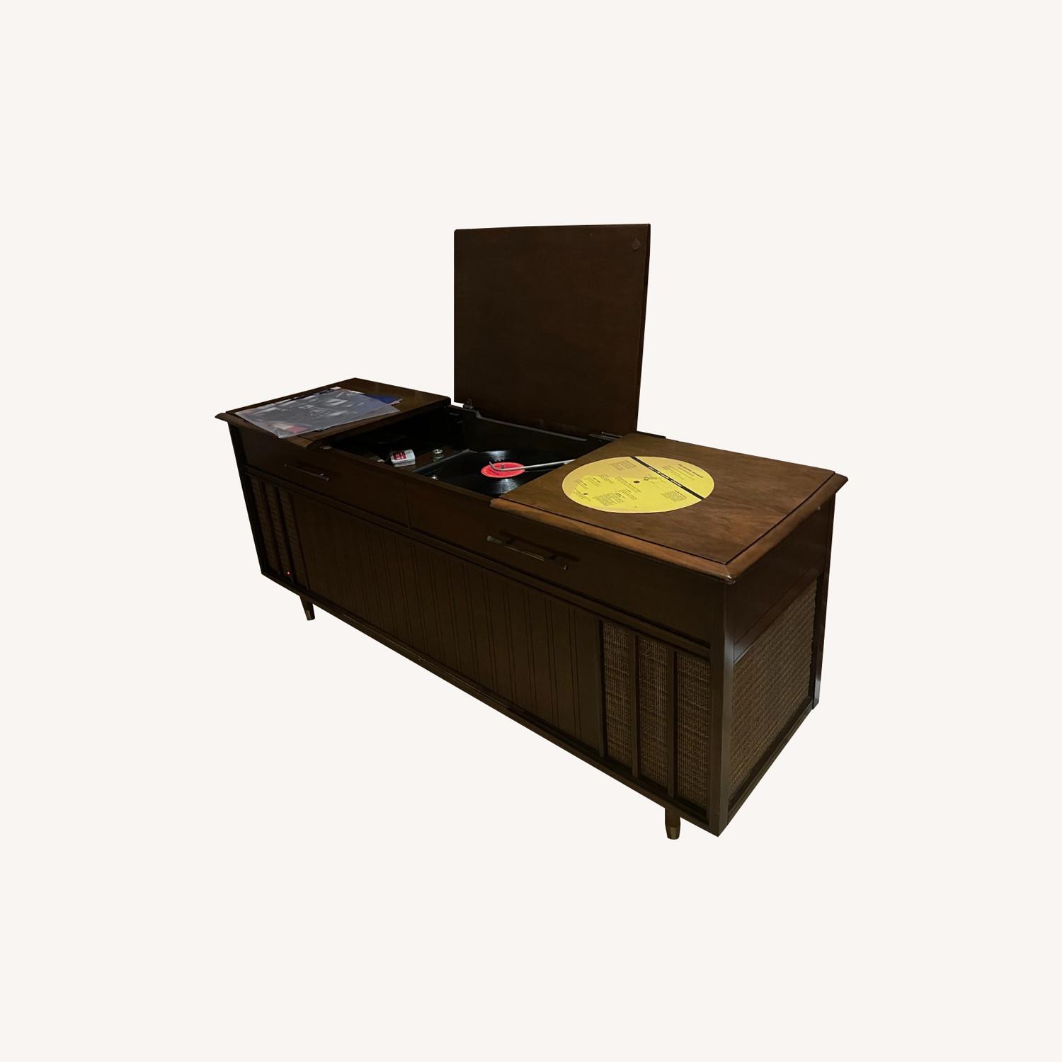Airline Record Player and Radio Console - image-0