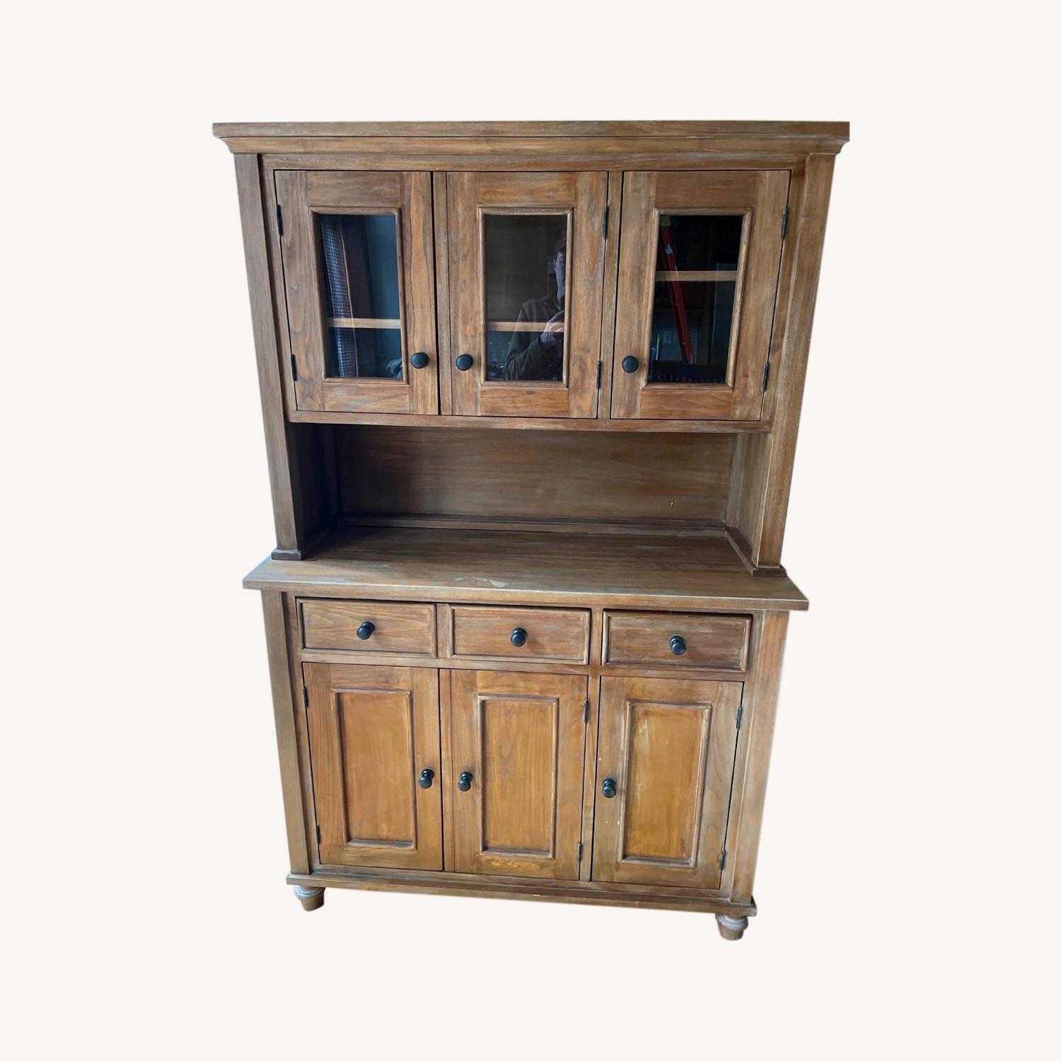 Crate & Barrel Kitchen Hutch AptDeco