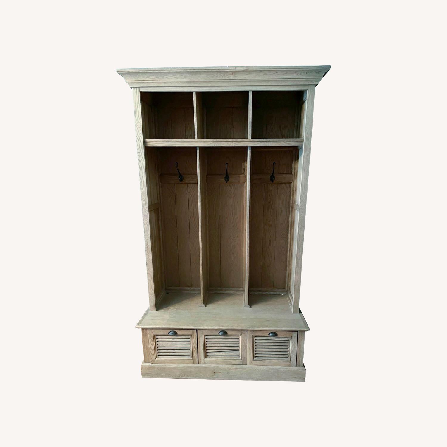 Restoration Hardware Weathered Oak Entry Locker - image-0