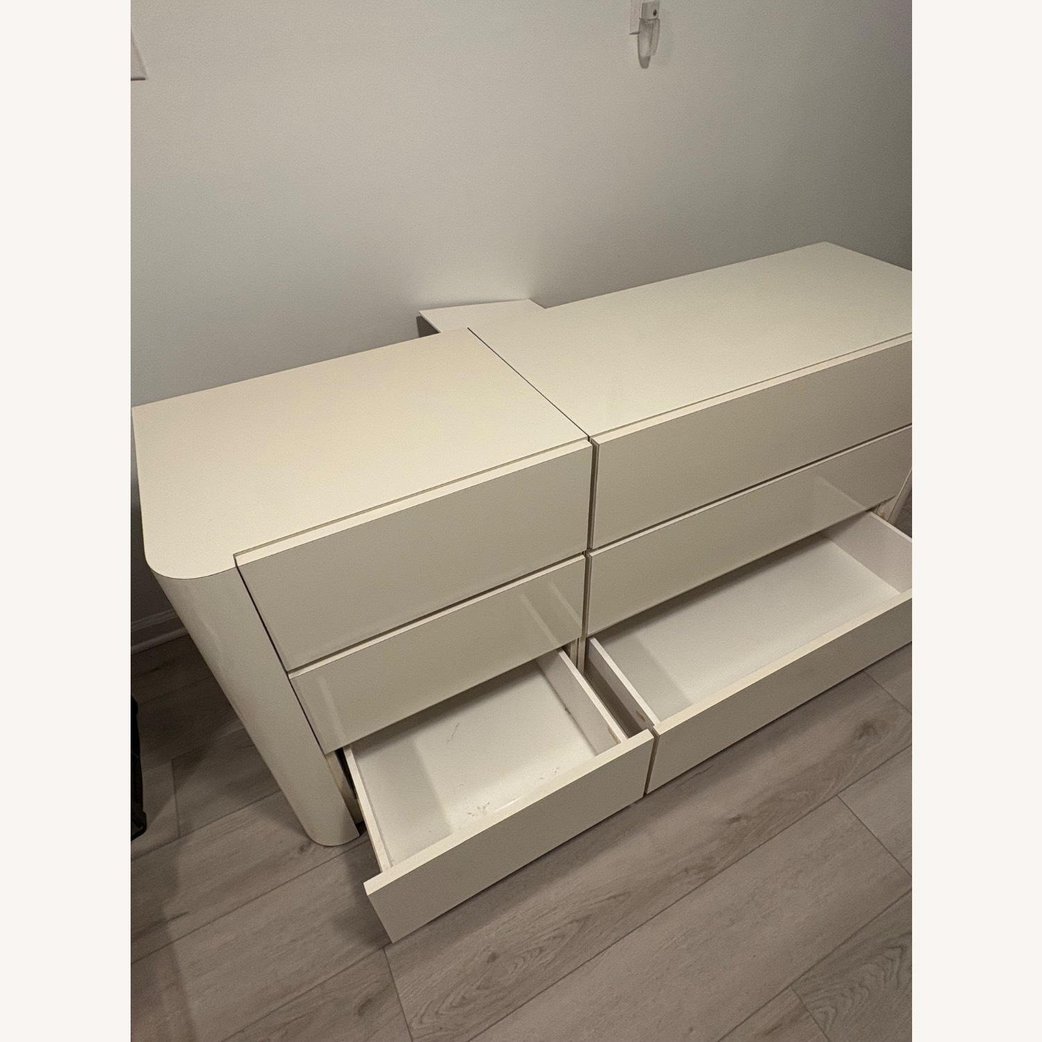 White Custom Made Formica Dresser - image-5