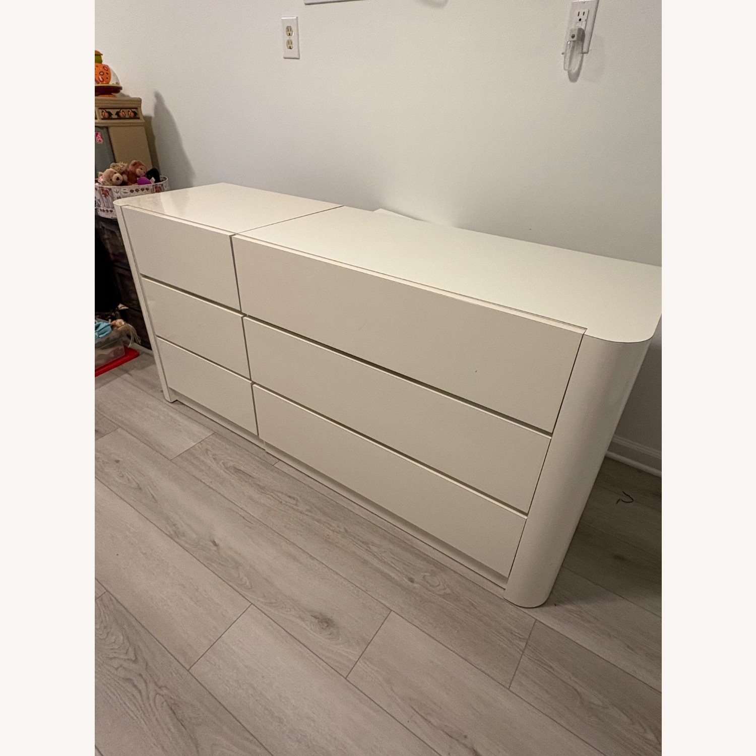 White Custom Made Formica Dresser - image-2