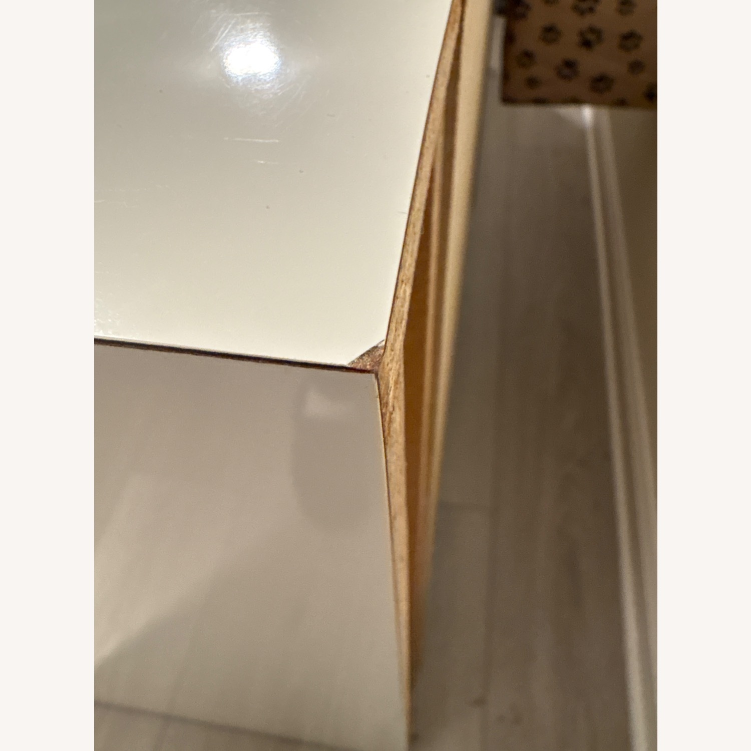 White Custom Made Formica Dresser - image-3