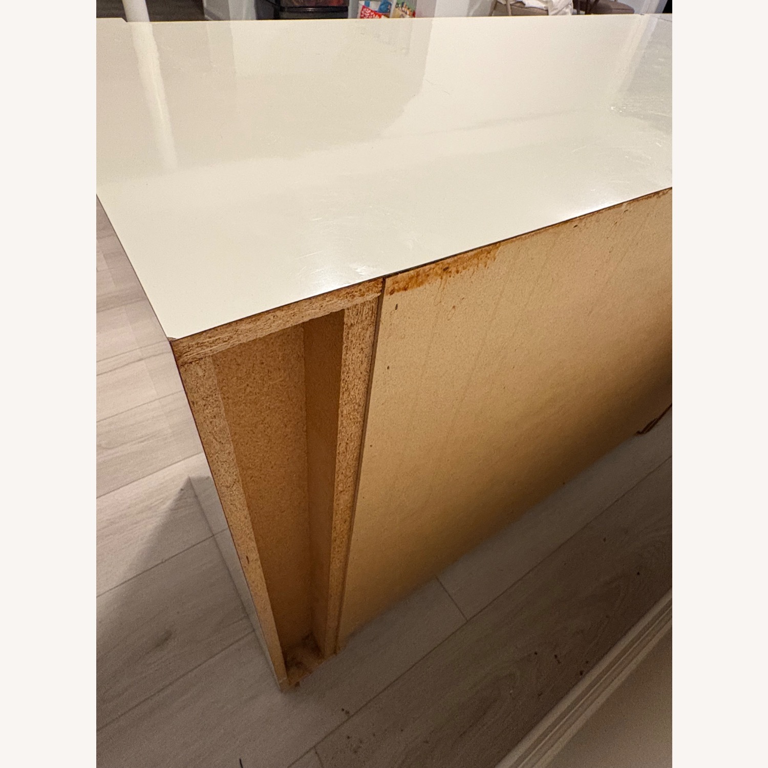 White Custom Made Formica Dresser - image-6