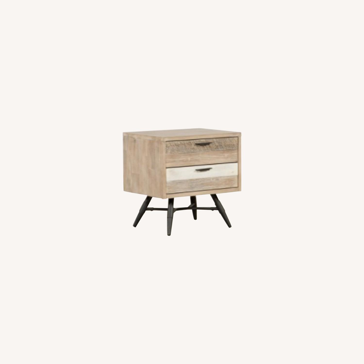 Living Spaces Kai Nightstand 100 Solid Acacia Wood 2Qty AptDeco