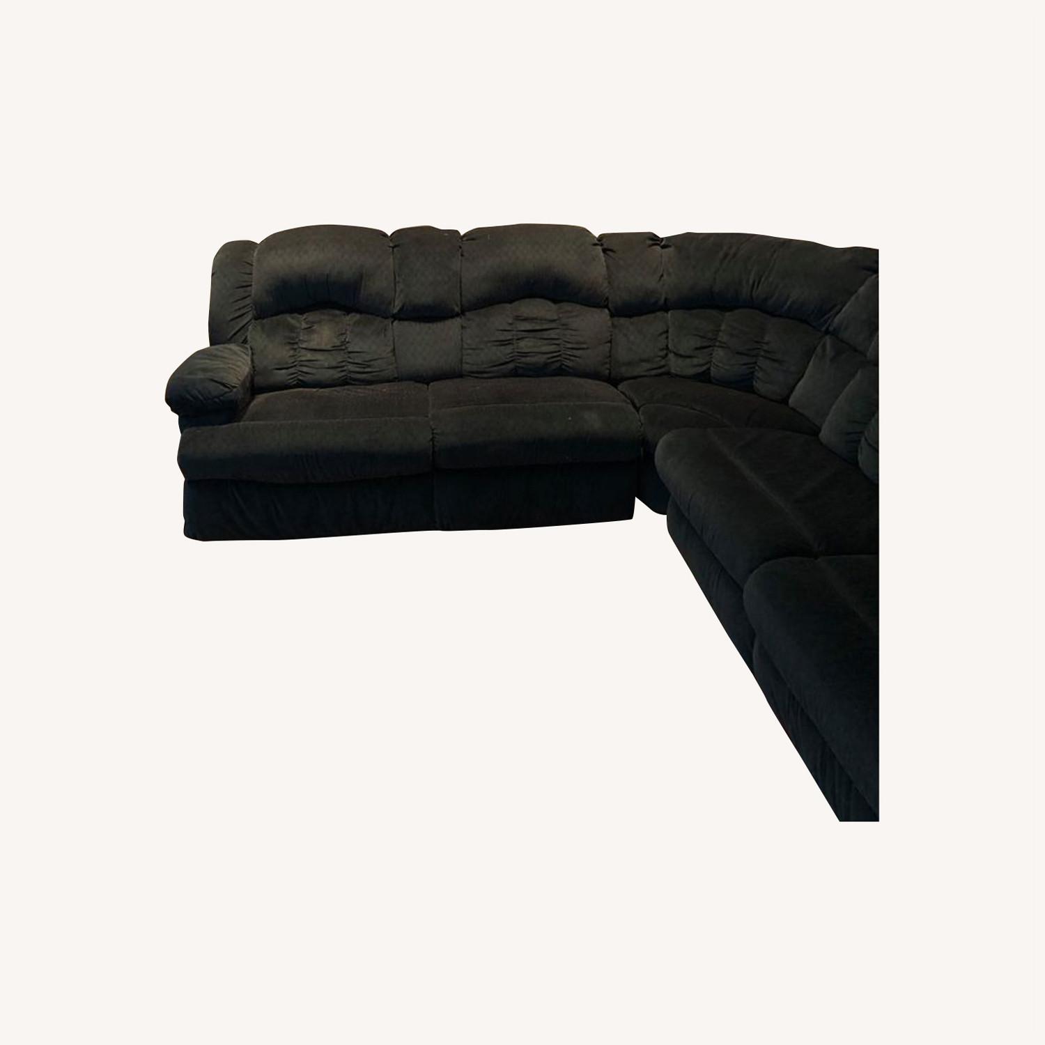 Sectional Sofa with 2 Recliners and Sofa Bed AptDeco