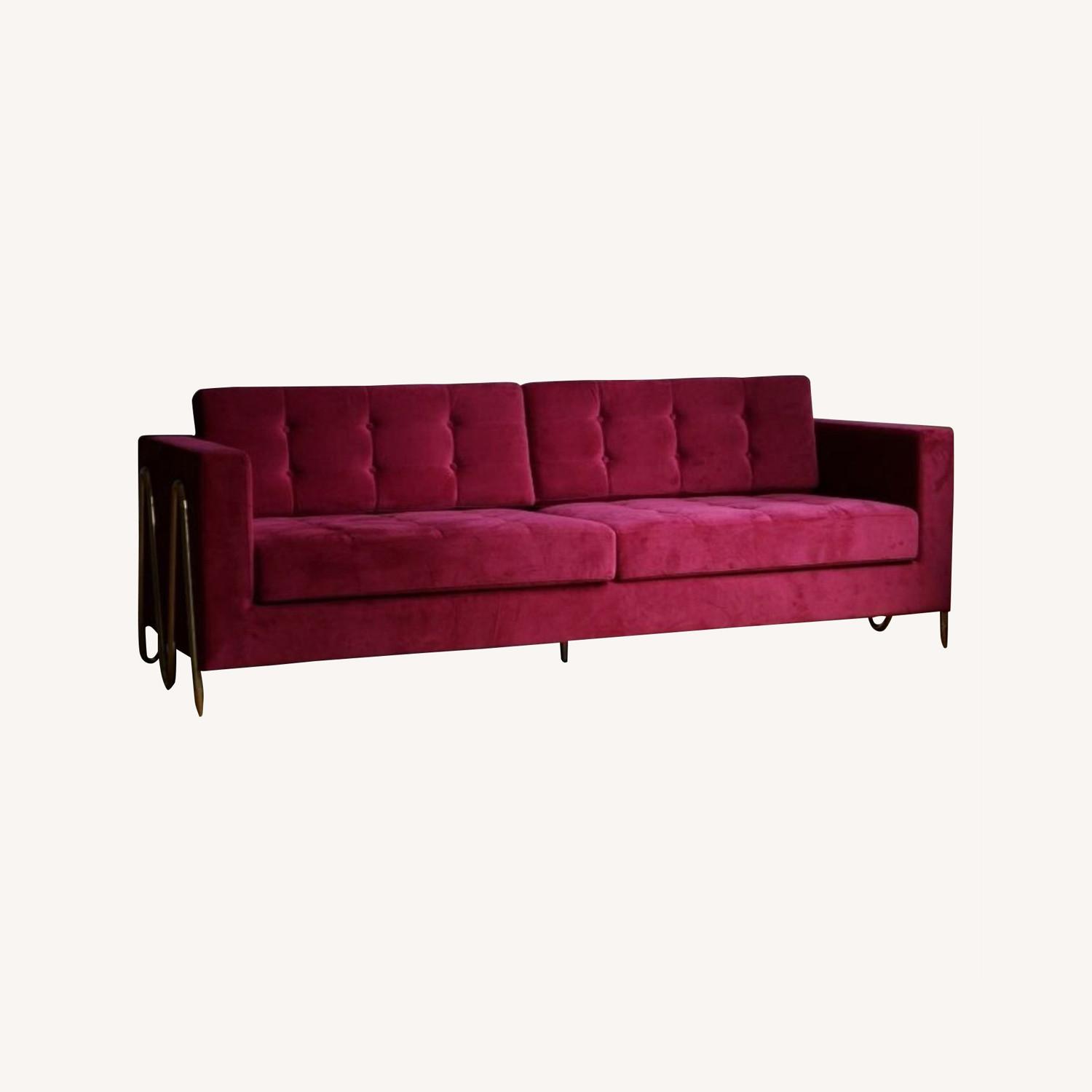Modern Sofa with Geometric Legs - image-3