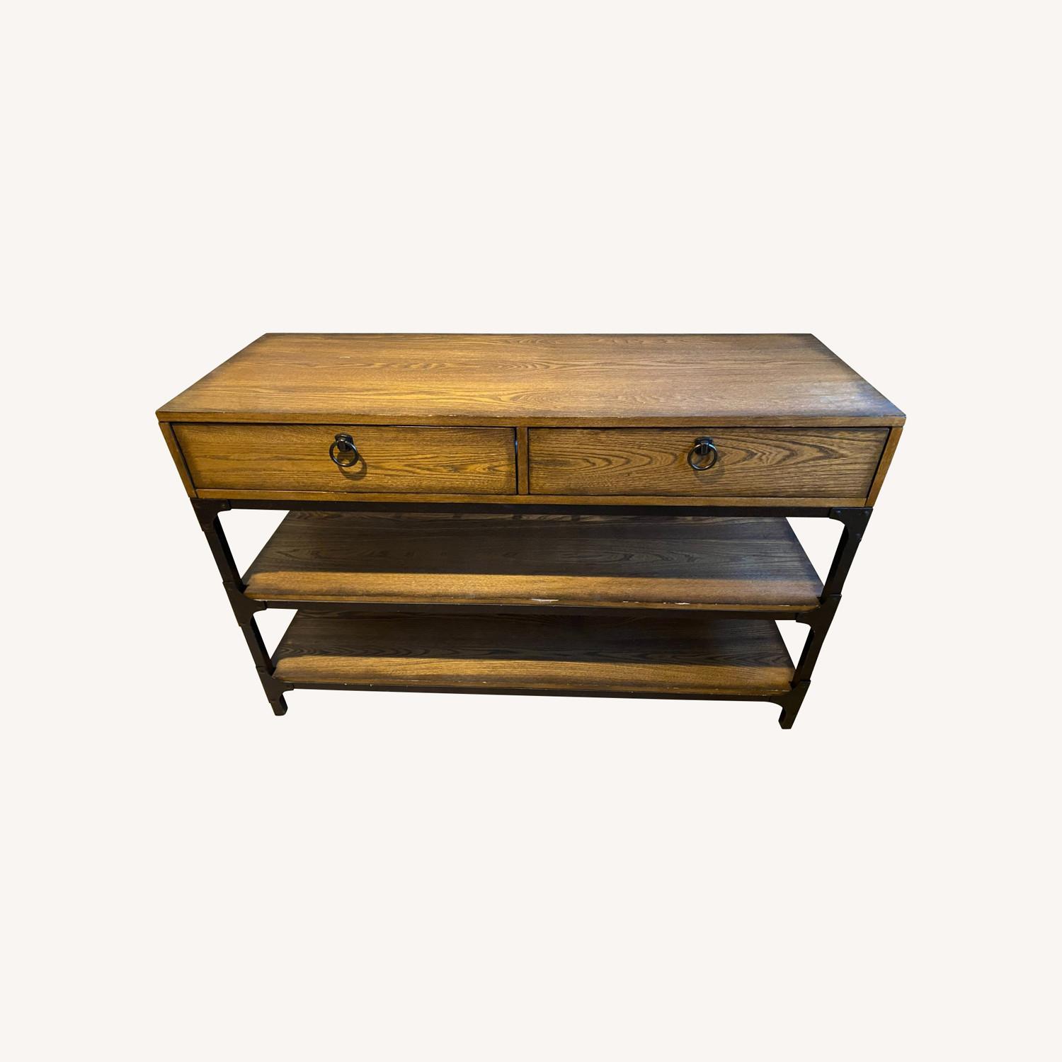 Wayfair Entryway Table With 2 Shelves and 2 Drawers AptDeco