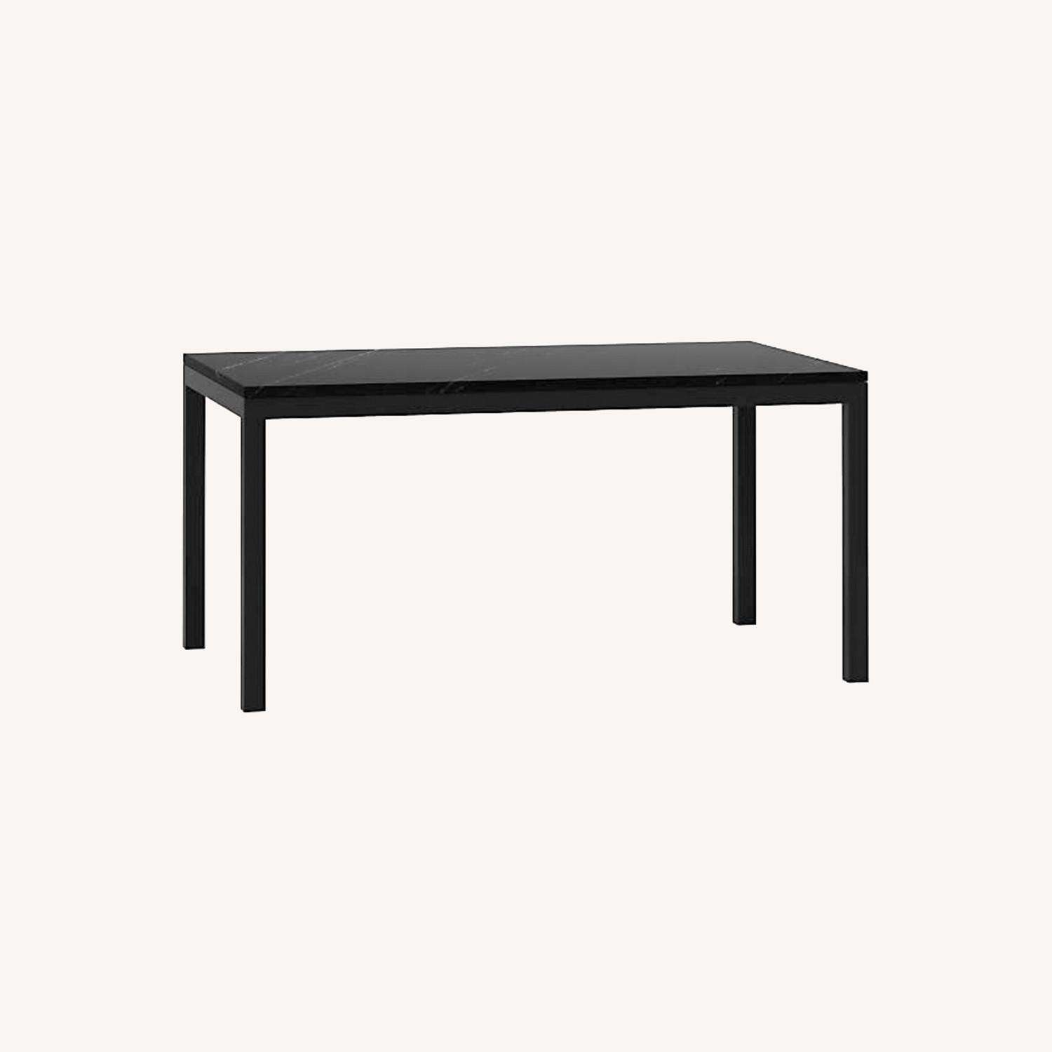 Crate and Barrel Parson's Marble Top Table AptDeco