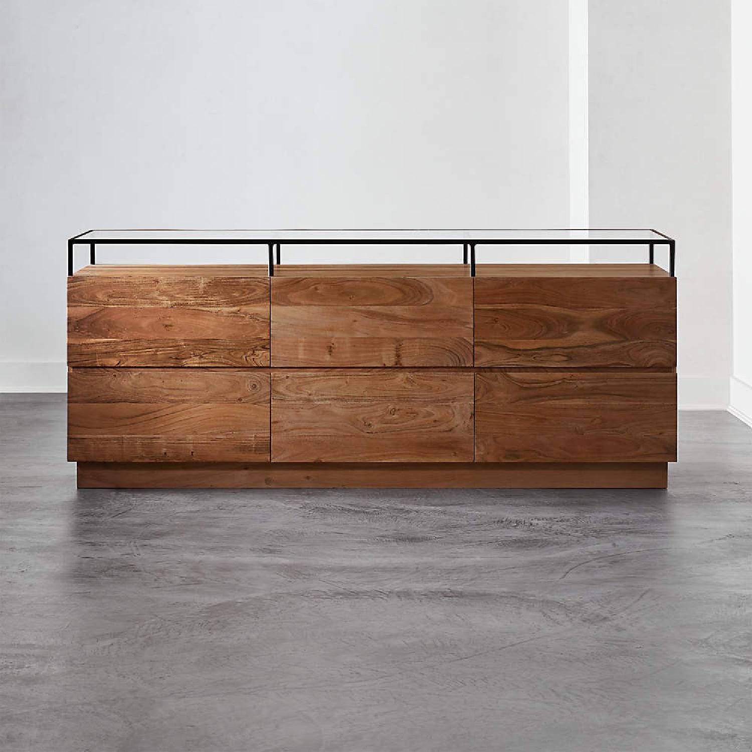 CB2 Lawson Low Glass Top Dresser - image-4