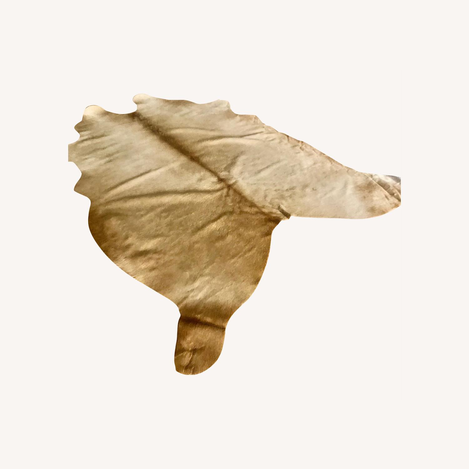 Cb2 Cowhide Rug CB2 Light Tan Cowhide 4x6 Rug - AptDeco