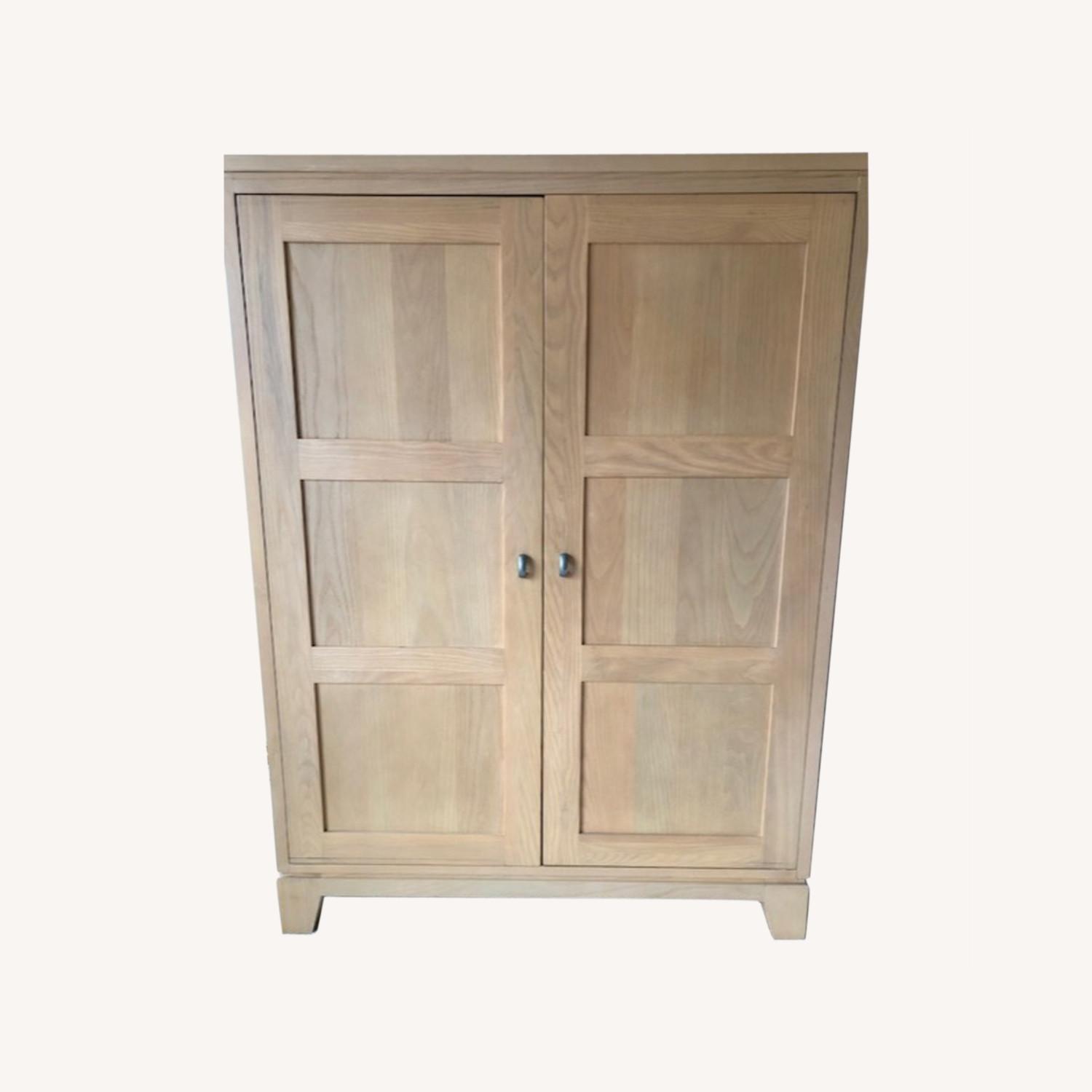 Ethan Allen Horizons Media Cabinet (Sand Finish) - image-0