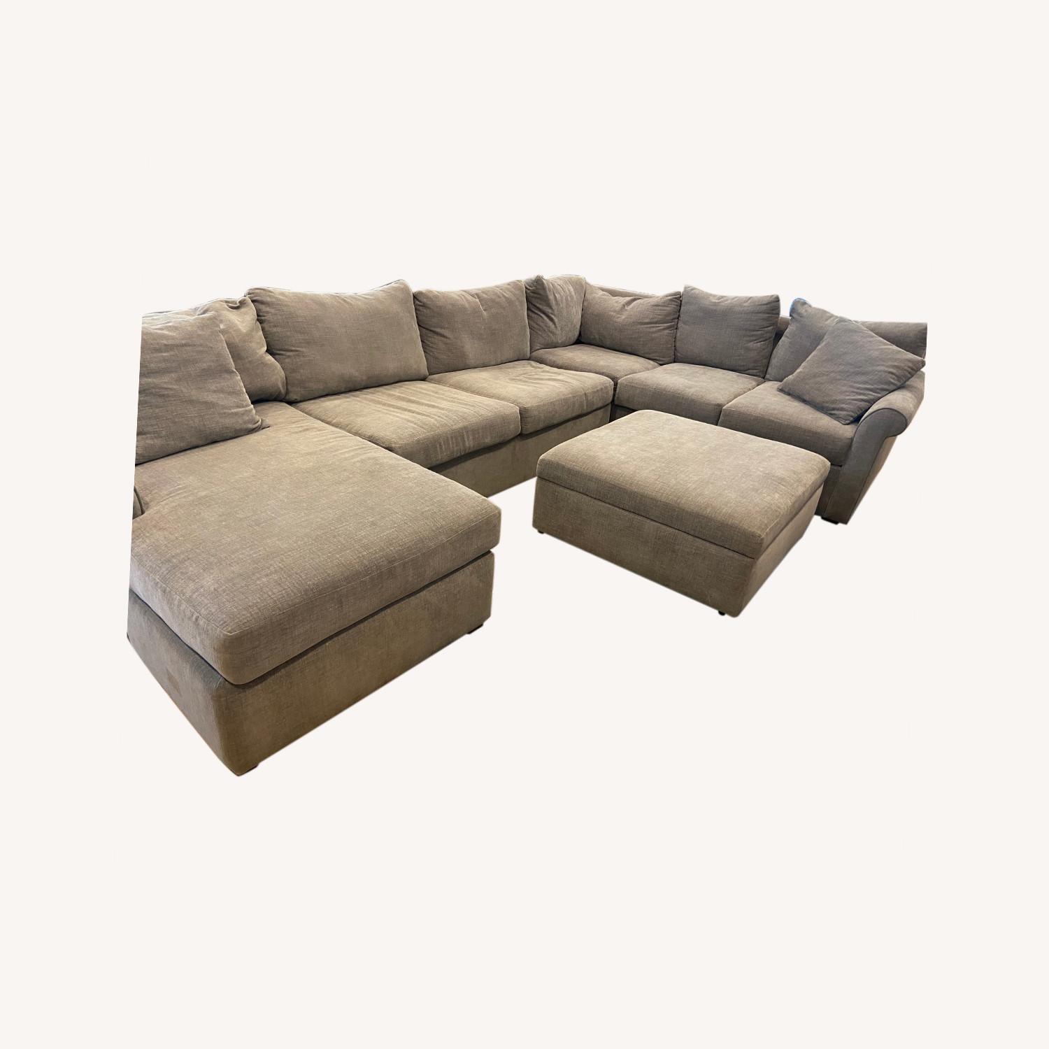 Macy's pc Fabric Sofa Sectional with Chaise AptDeco