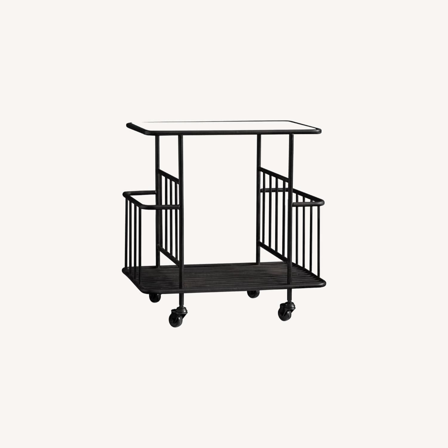 Pottery Barn Preston 24" Metal Rolling Cart - image-0