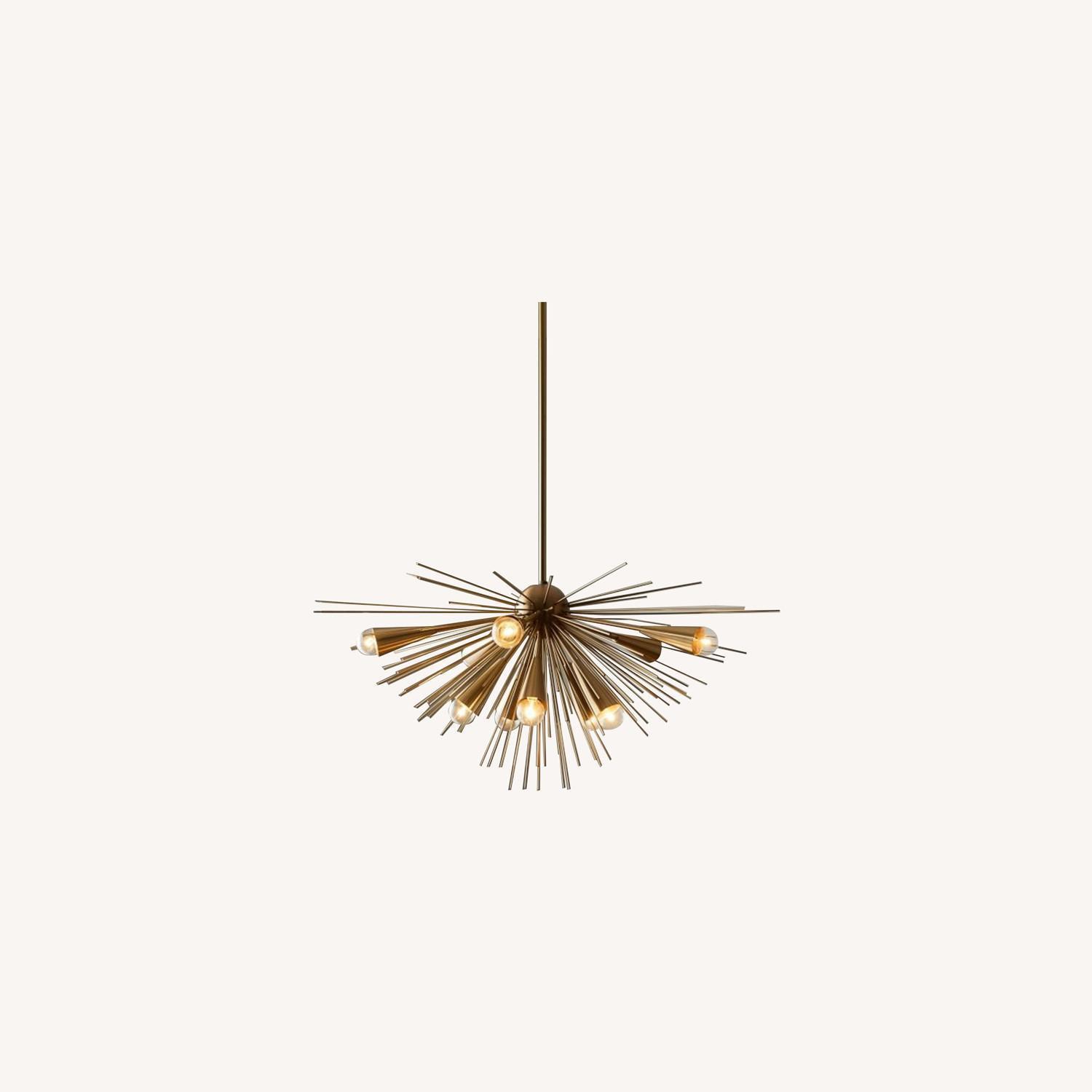 West Elm Sputnik Chandelier, Bronze/Brass AptDeco