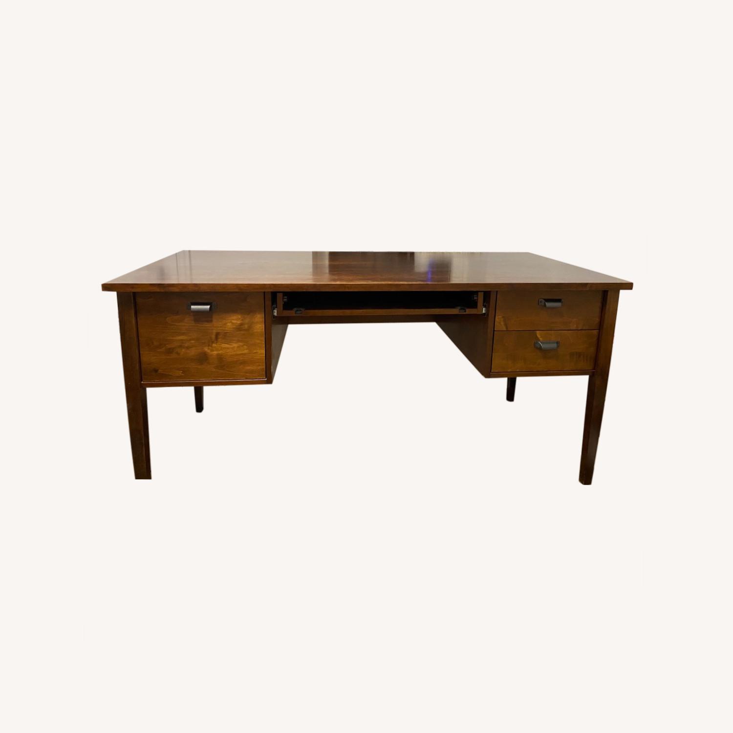 Crate & Barrel Wood Desk AptDeco