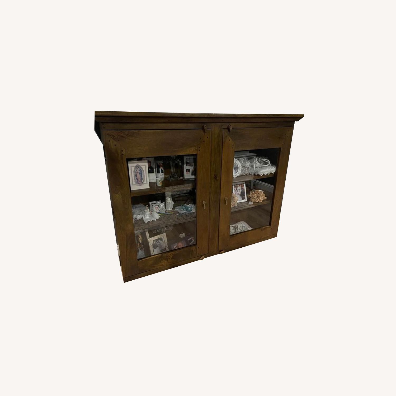Crate and Barrel Basque Honey Hutch - image-0