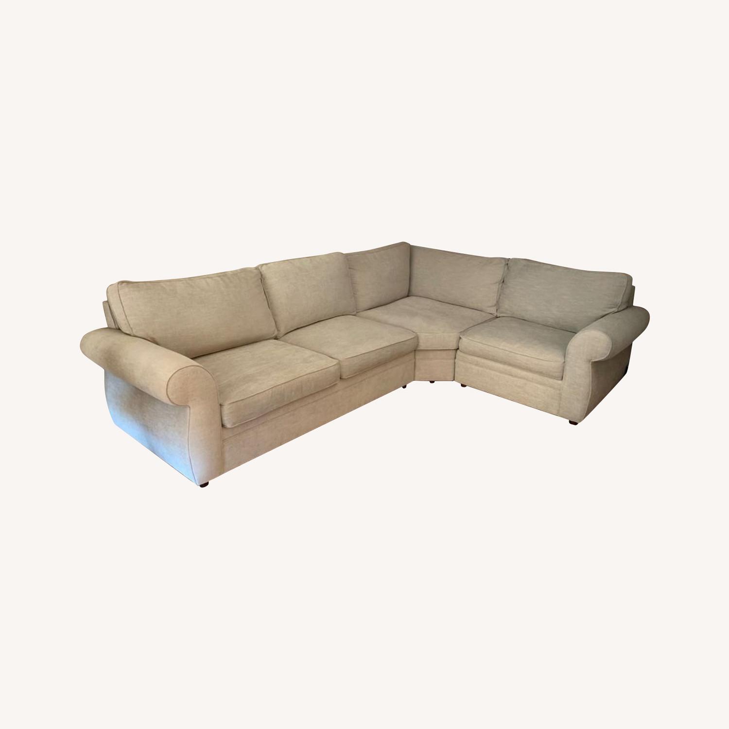 Pottery Barn Pearce Sectional Sofa w/ Sofa Bed AptDeco