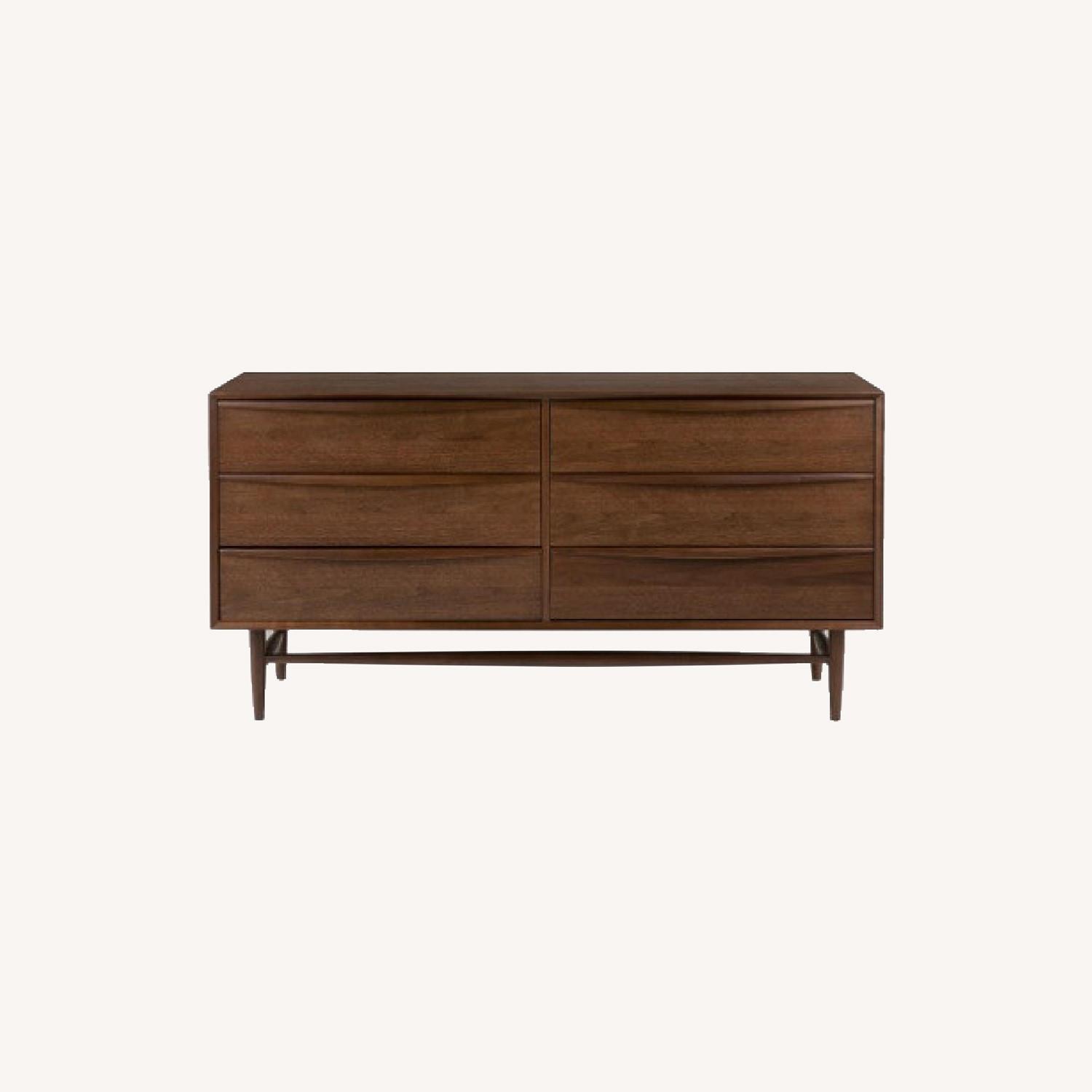 Article Lenia Mid Century Style Walnut Dresser - image-0