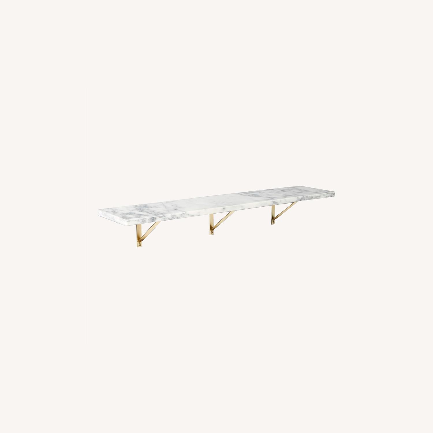 CB2 Marble Shelves AptDeco