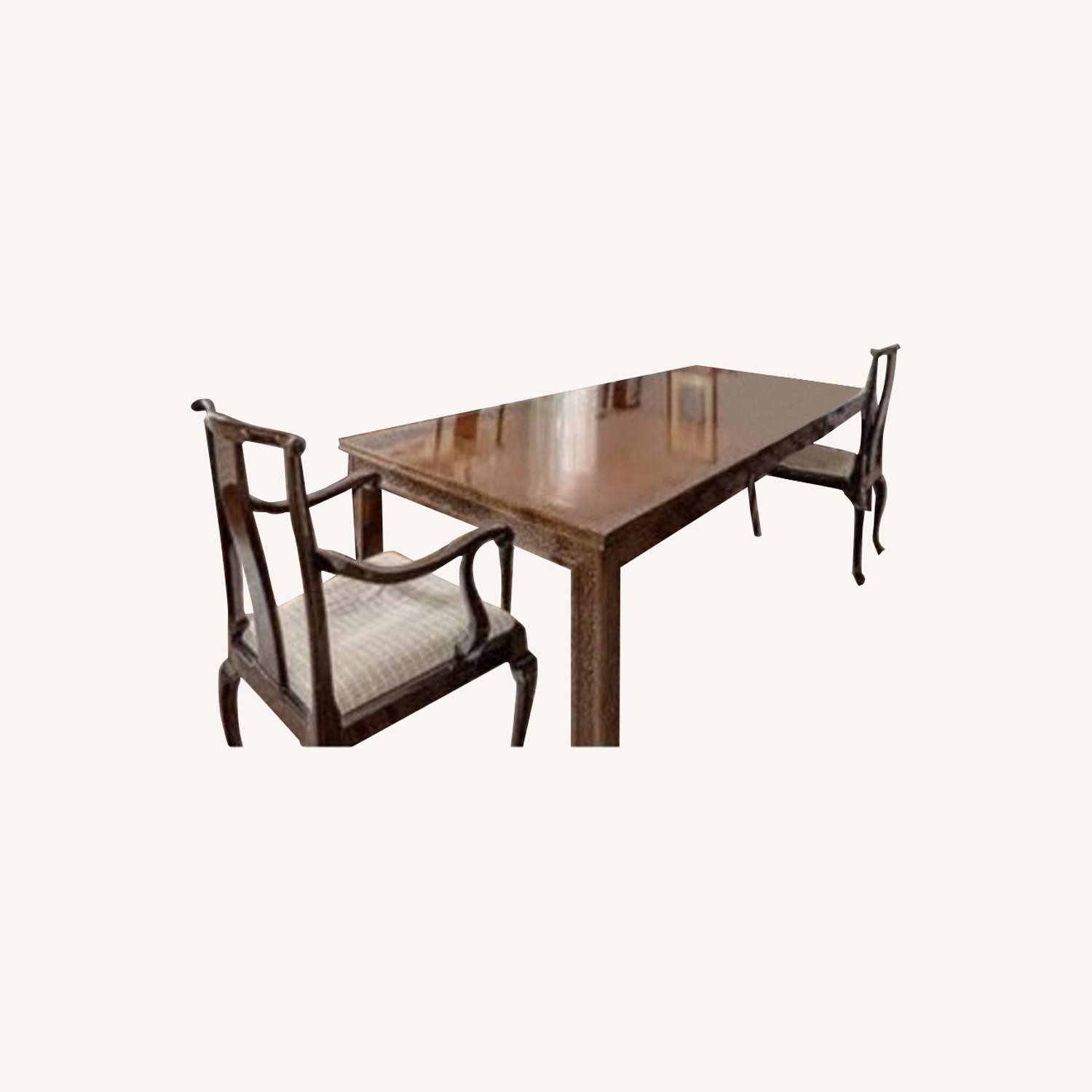Carved Wood Dining Table - image-0