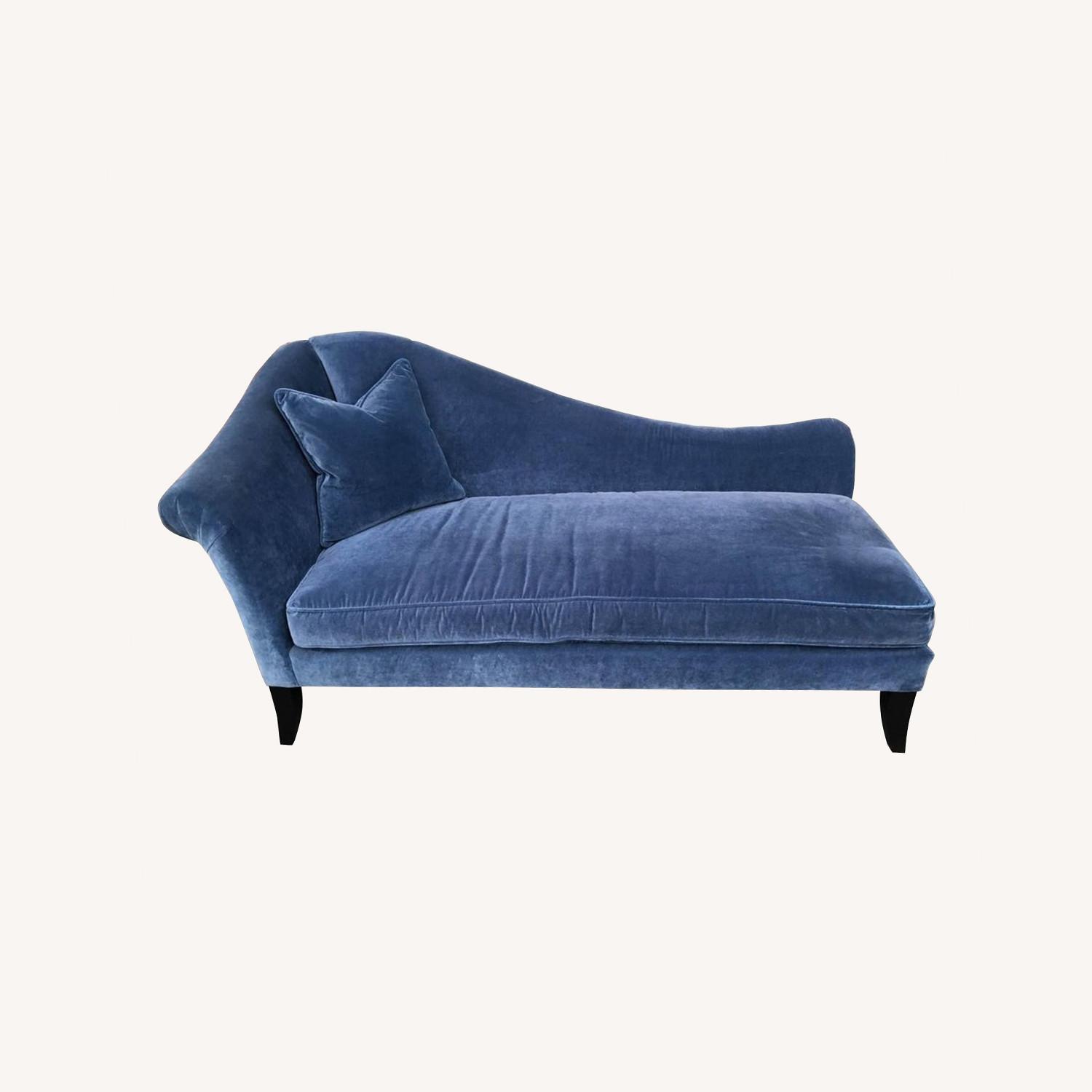 Crate and Barrel Fainting Couch Scarlet Chaise Lounge AptDeco