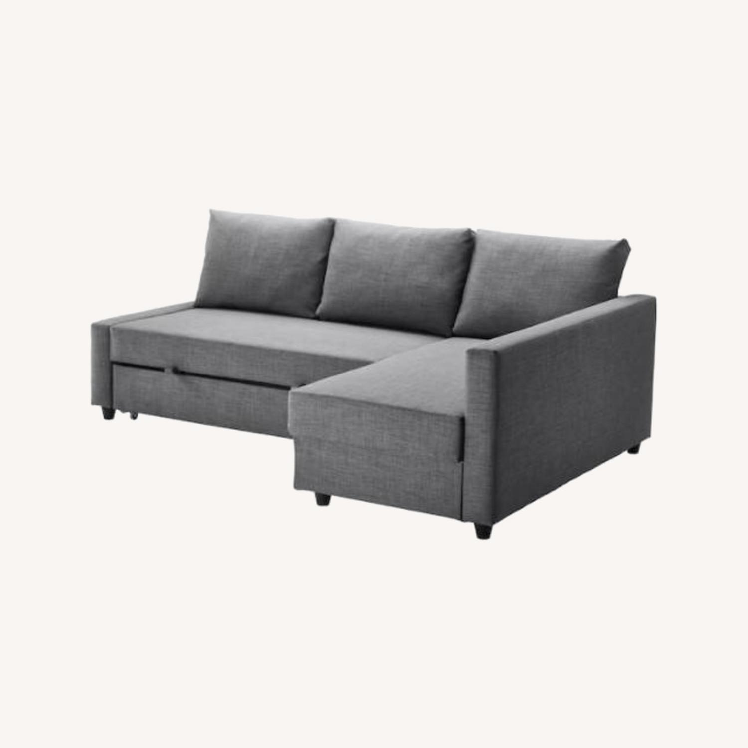 ソファベッド Ikea Sofa Bed FRIHETEN sleeper sofa, Skiftebo dark gray - IKEA
