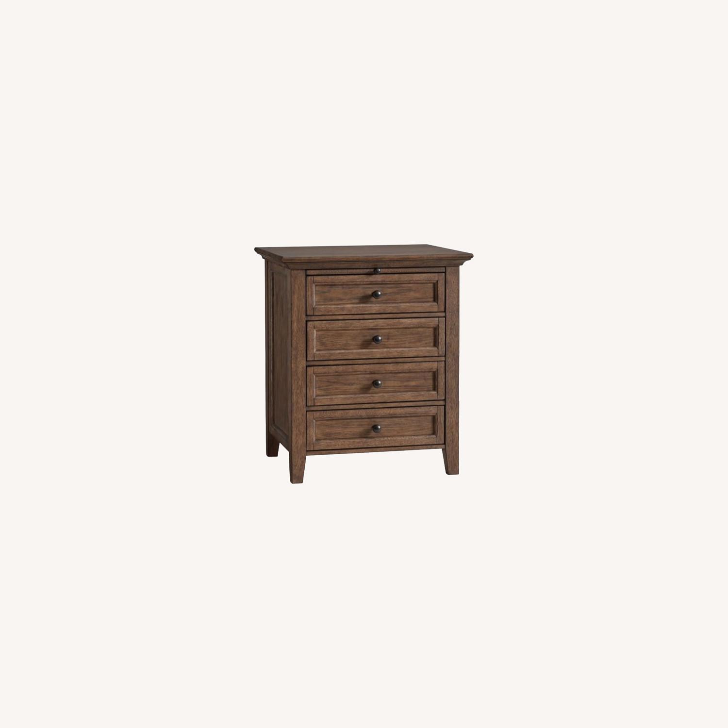 Pottery Barn Hudson 26" 4Drawer Nightstand,Hewn Oak AptDeco