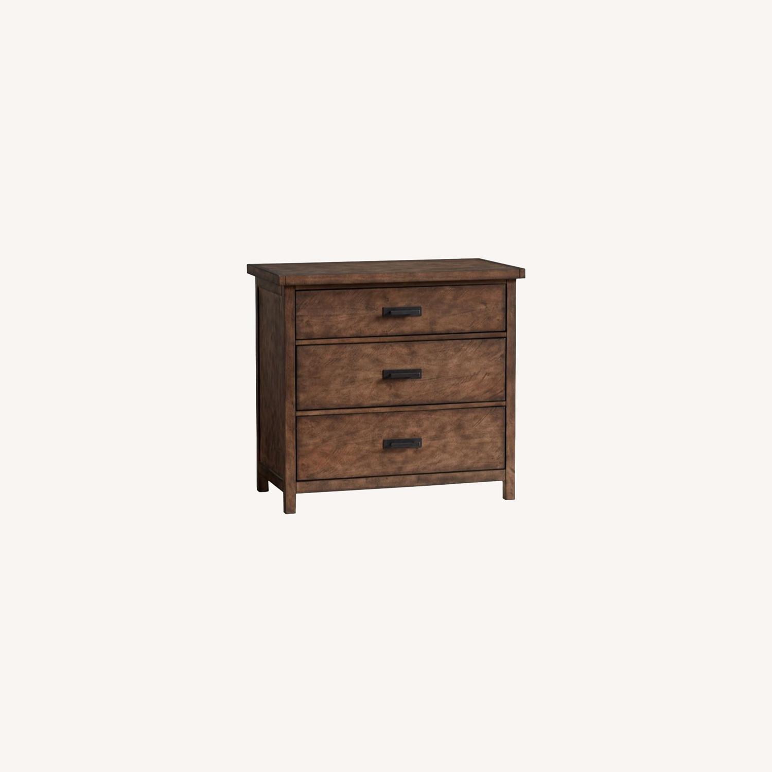 Pottery Barn Mateo 3-Drawer Dresser,Salvaged Black - image-0