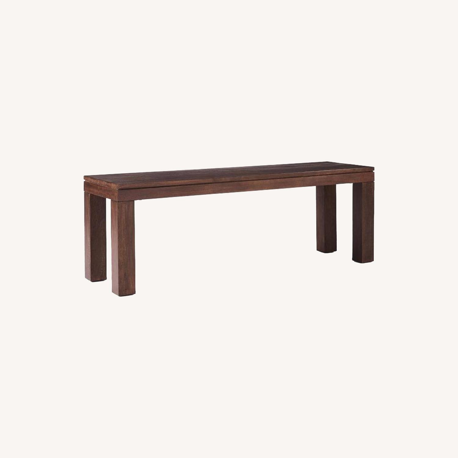 West Elm Canyon Solid Wood Dining Bench - image-0