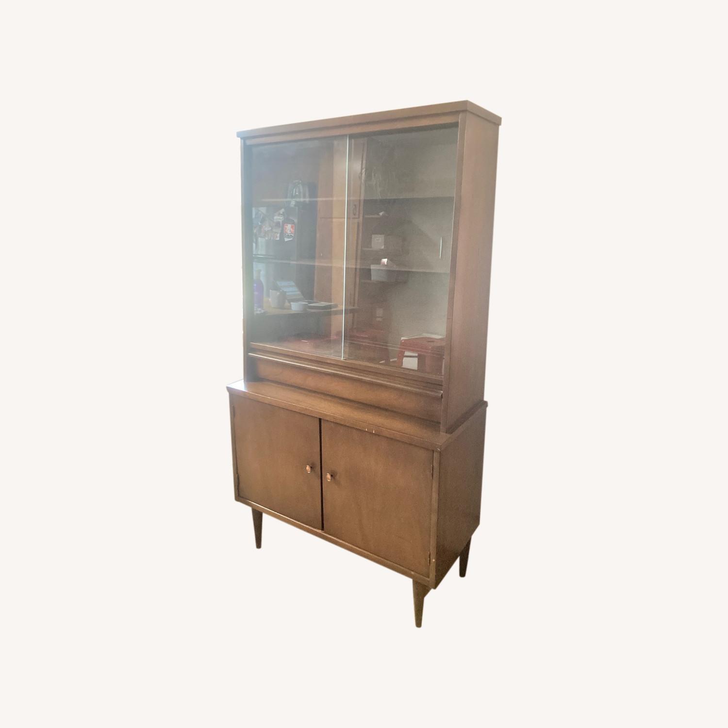 MCM 1960's China Cabinet/Hutch By Basset - image-0
