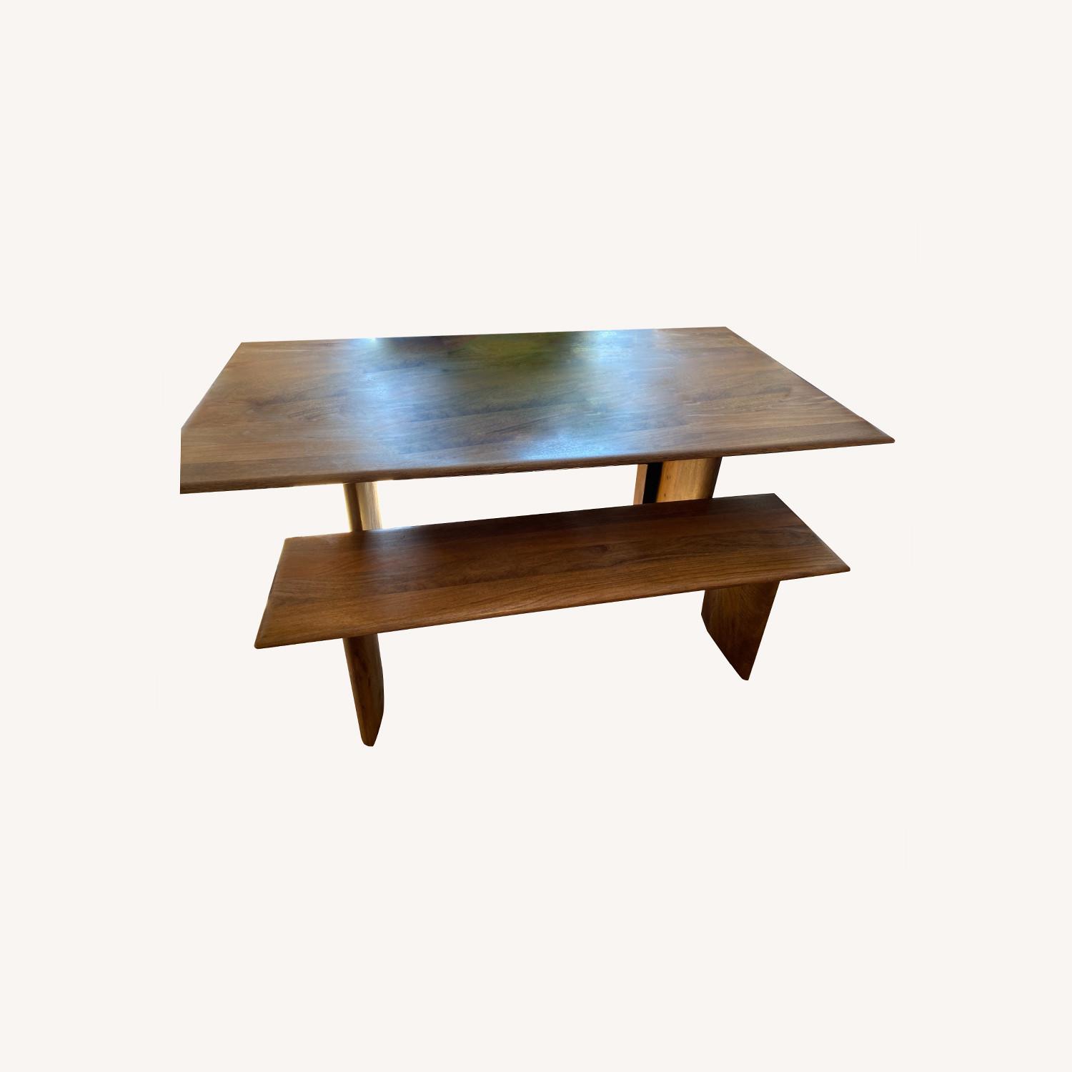 West Elm Dining Table + Matching Bench AptDeco