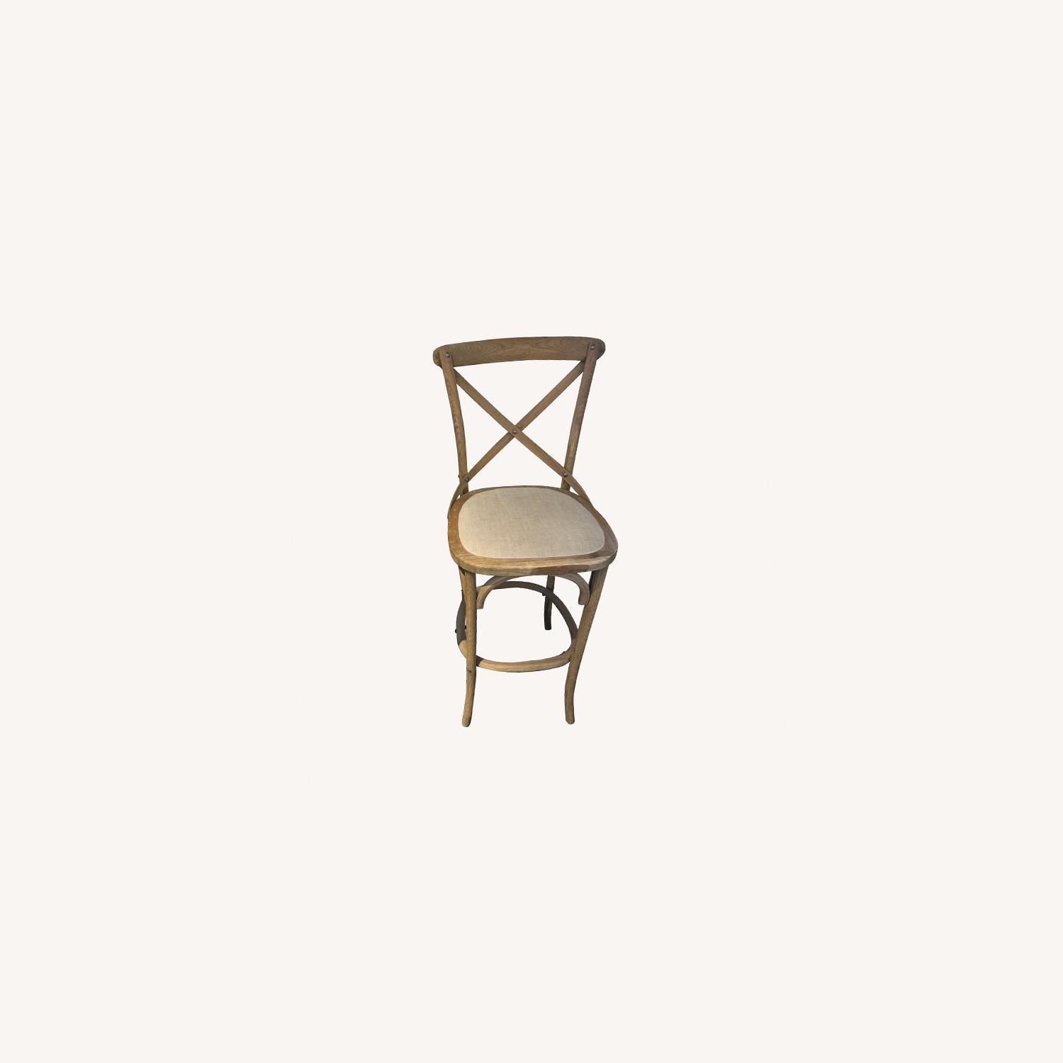 Restoration Hardware Fabric Bar Stool - image-0