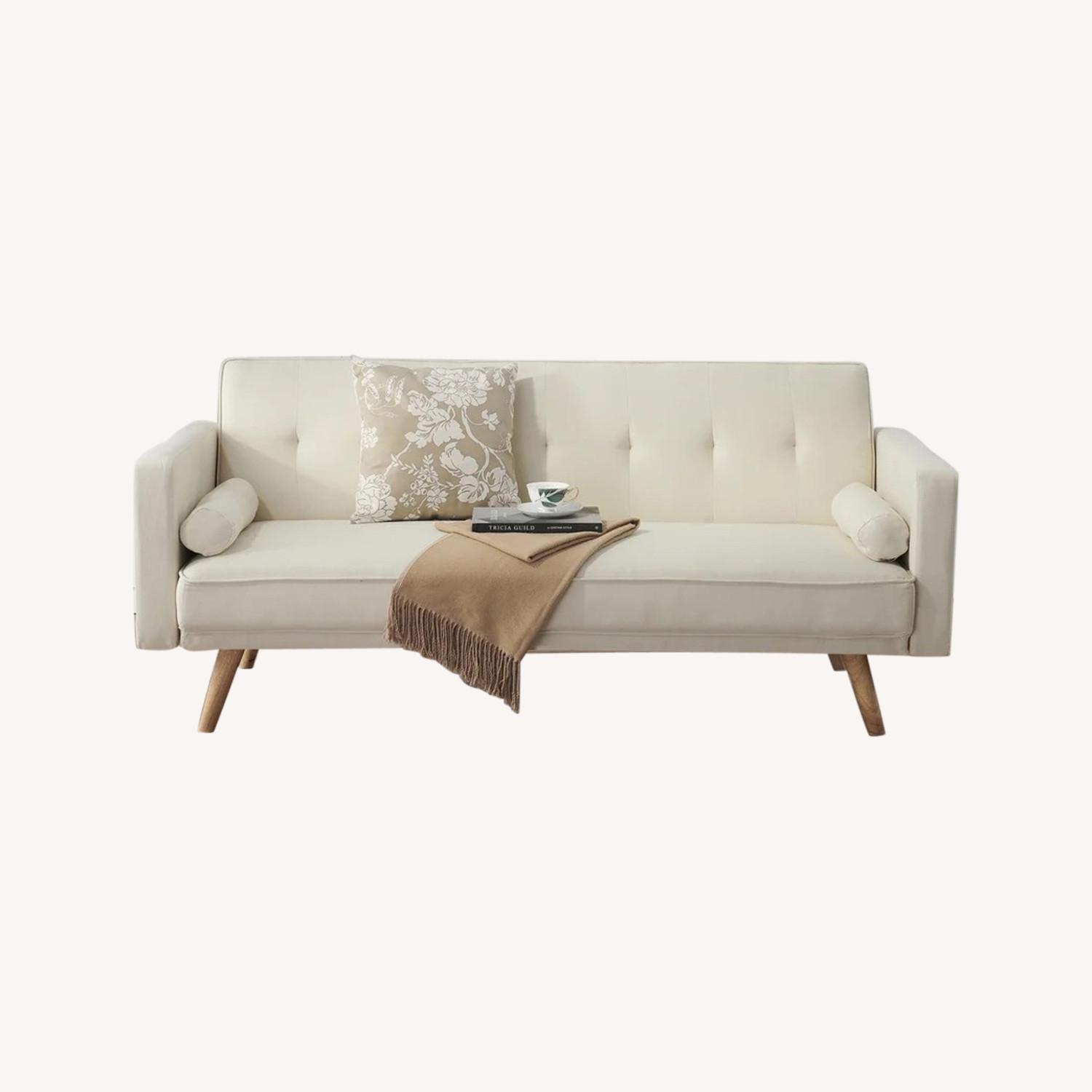 Wayfair Blush Sleeper Sofa AptDeco