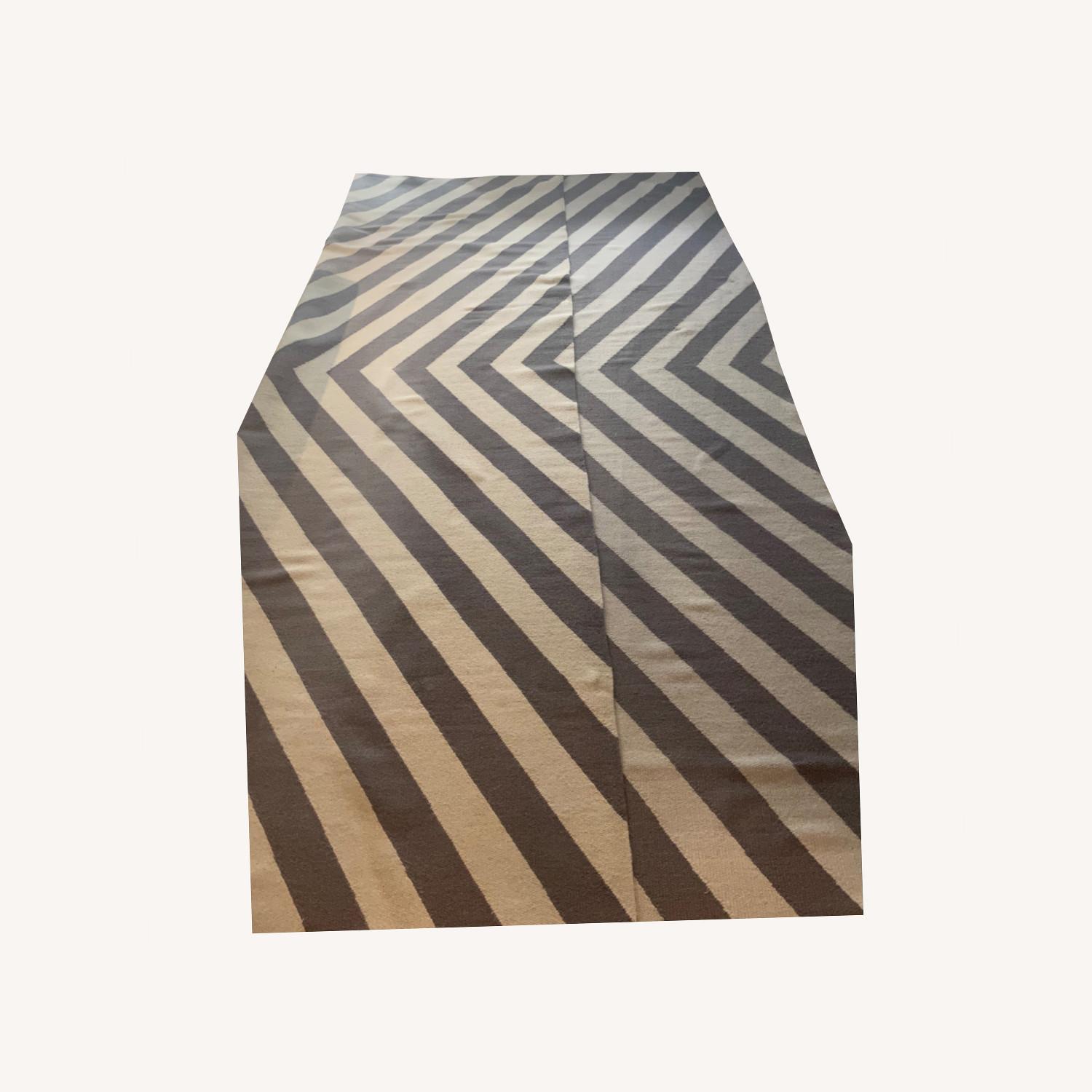 Jonathan Adler Herringbone Reversible Rug 11x13 - image-0