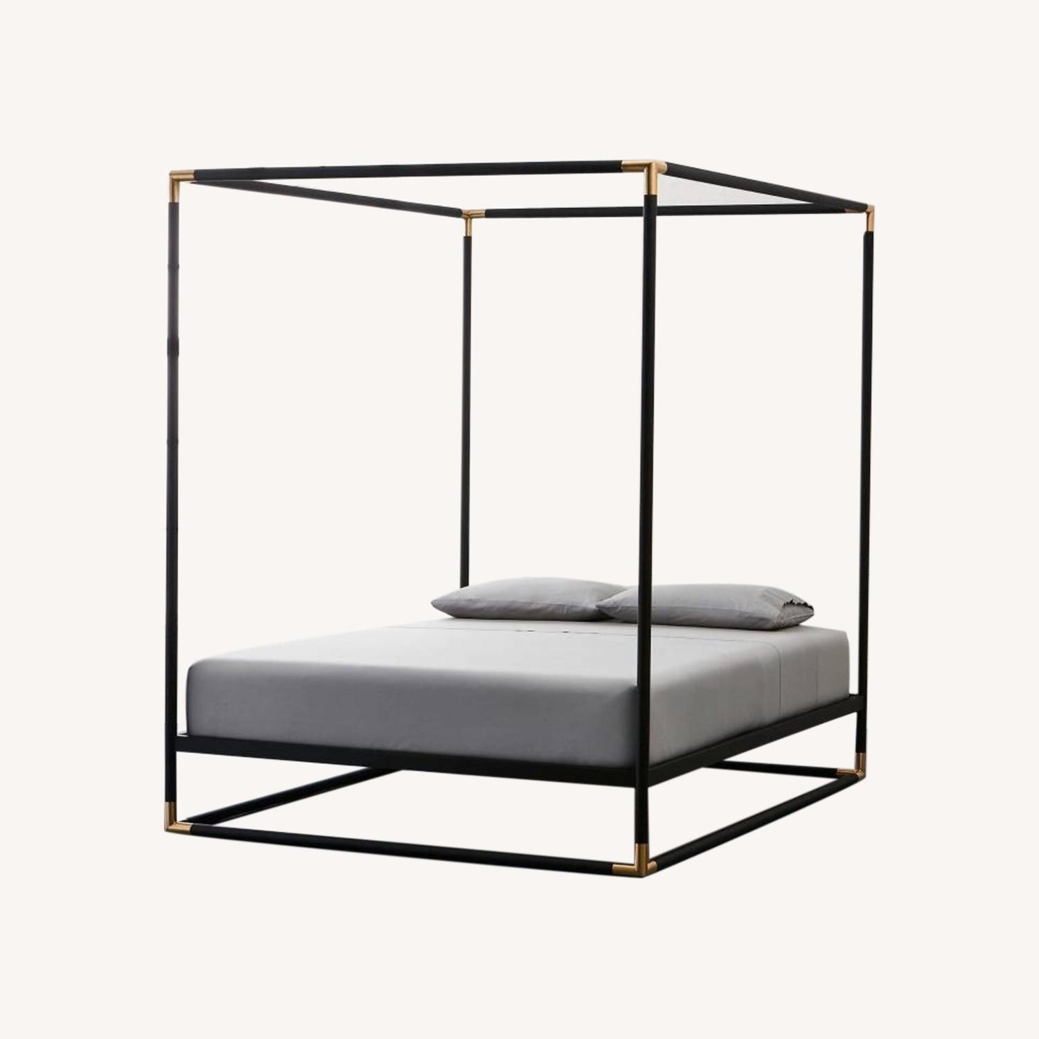 King CB2 Frame Canopy Bed Frame AptDeco