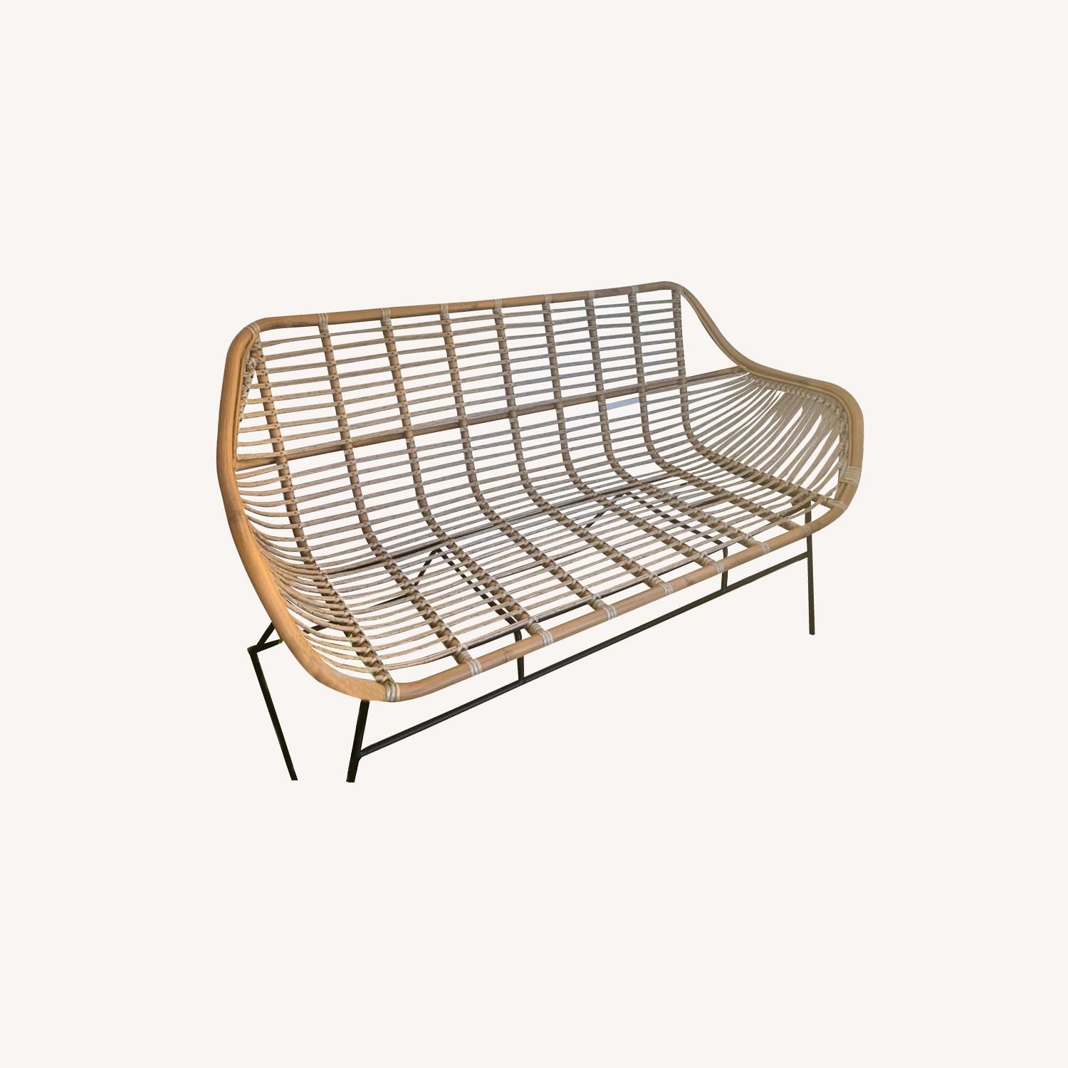 West Elm Outdoor Loveseat AptDeco