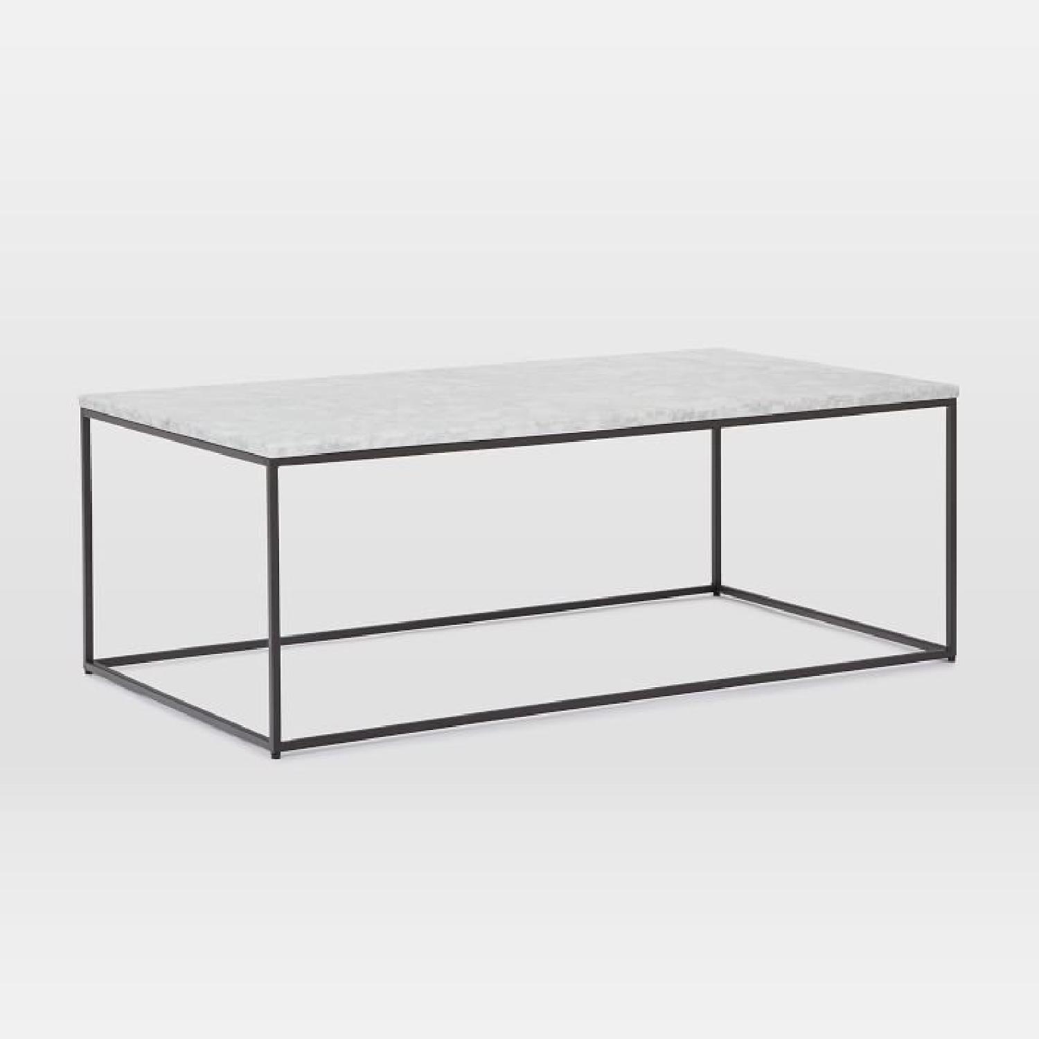 West Elm Marble Streamline Coffee Table - image-4